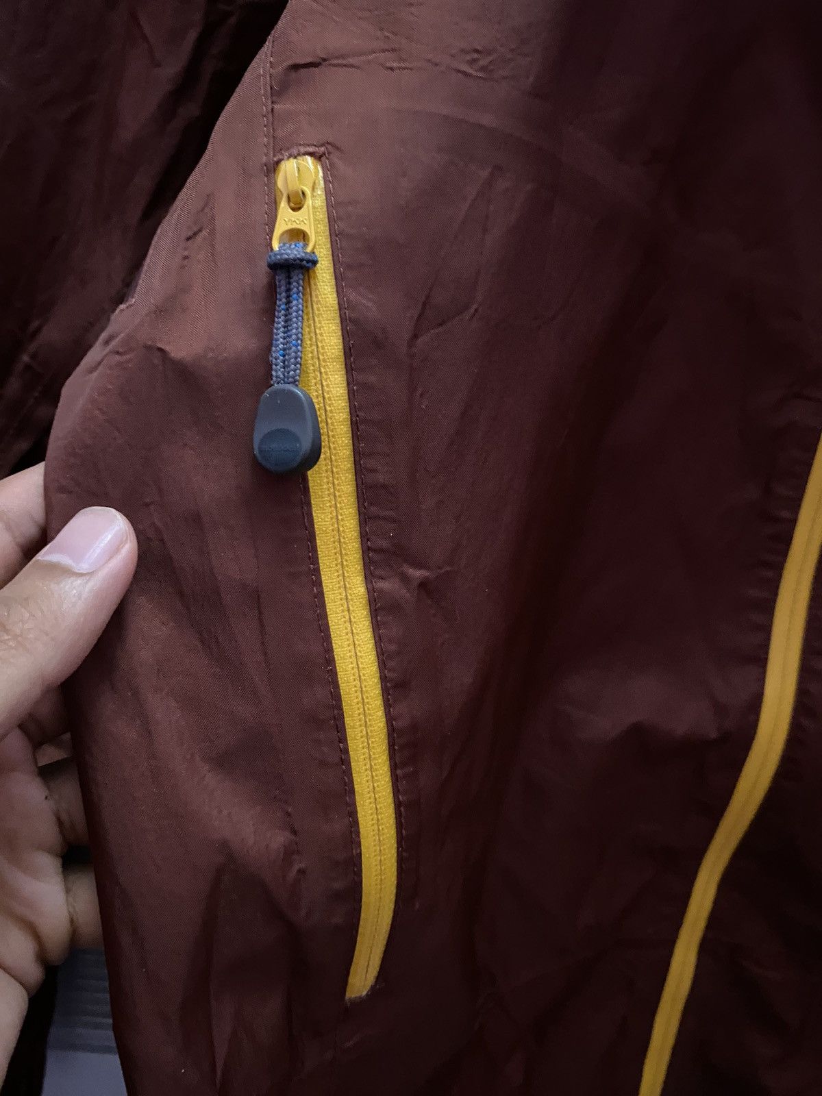 Goretex Vintage Montbell Brick Red Zipper Jacket Size US L / EU 52-54 / 3 - 3 Thumbnail
