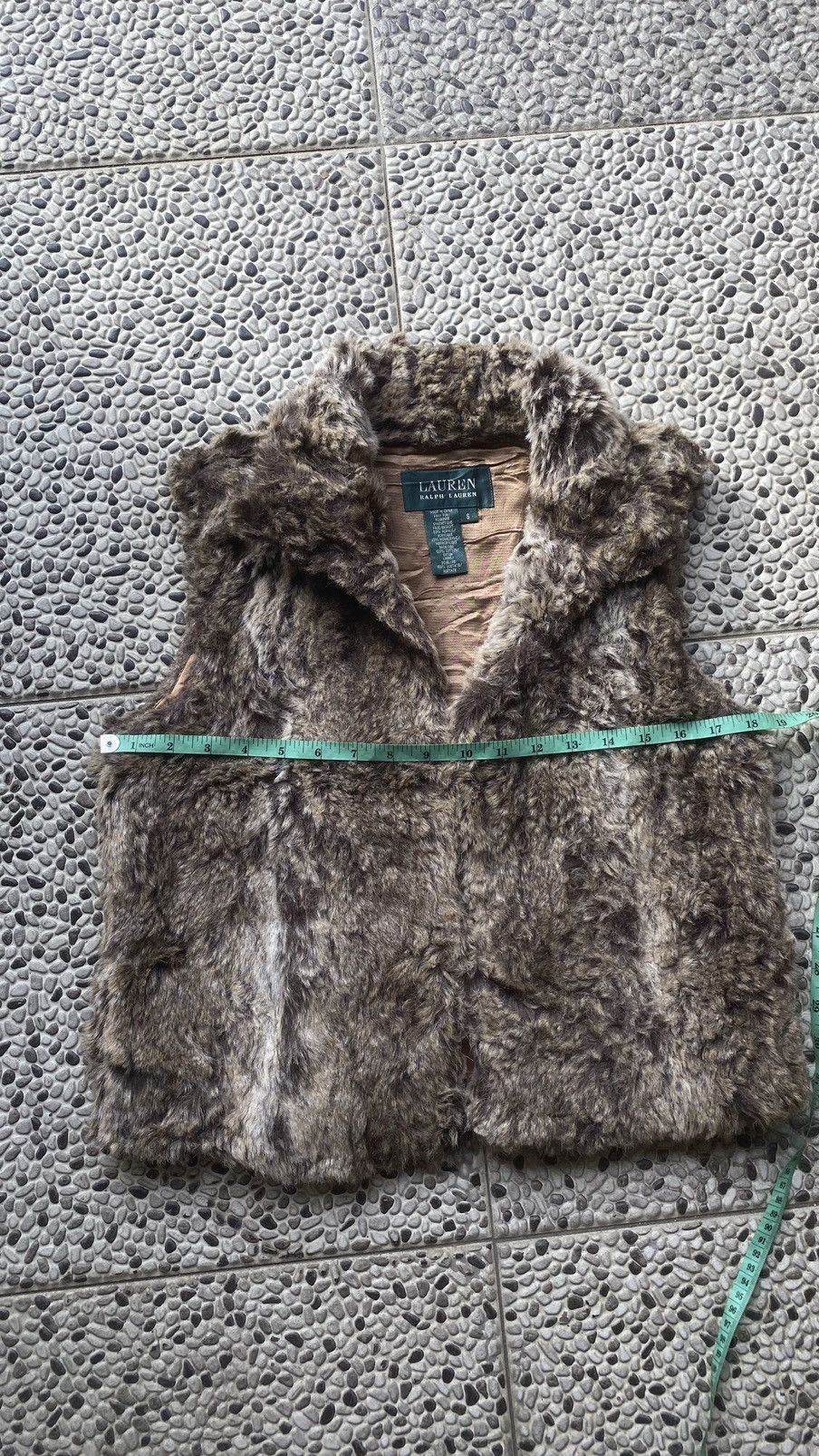 If Six Was Nine × Lauren Ralph Lauren × Ralph Lauren Y2K Lauren Ralph Lauren Croped Faux Fur Vest Size S / US 4 / IT 40 - 7 Thumbnail