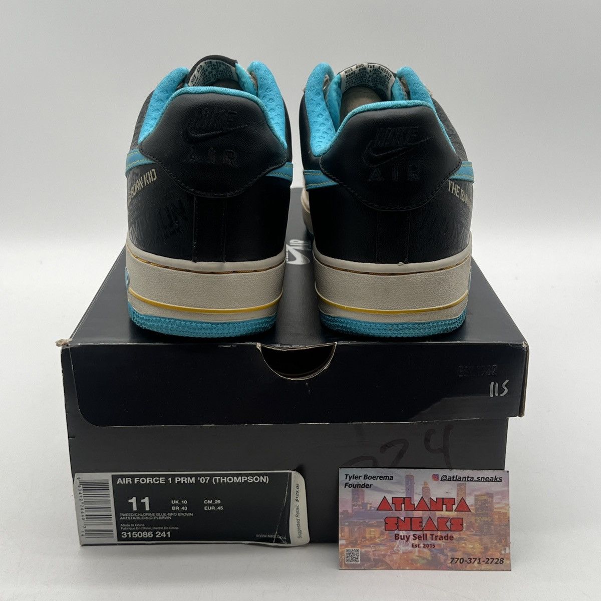 Nike Air Force 1 07 Thompson original six Size US 11 / EU 44 - 3 Thumbnail