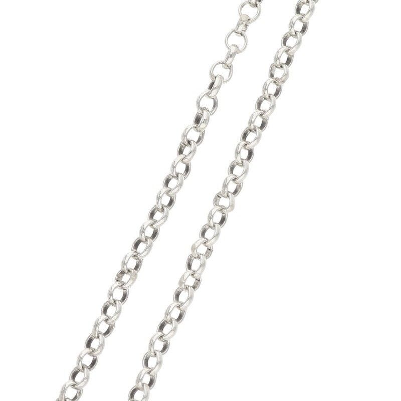 Chrome Hearts Silver Necklace Roll Chain