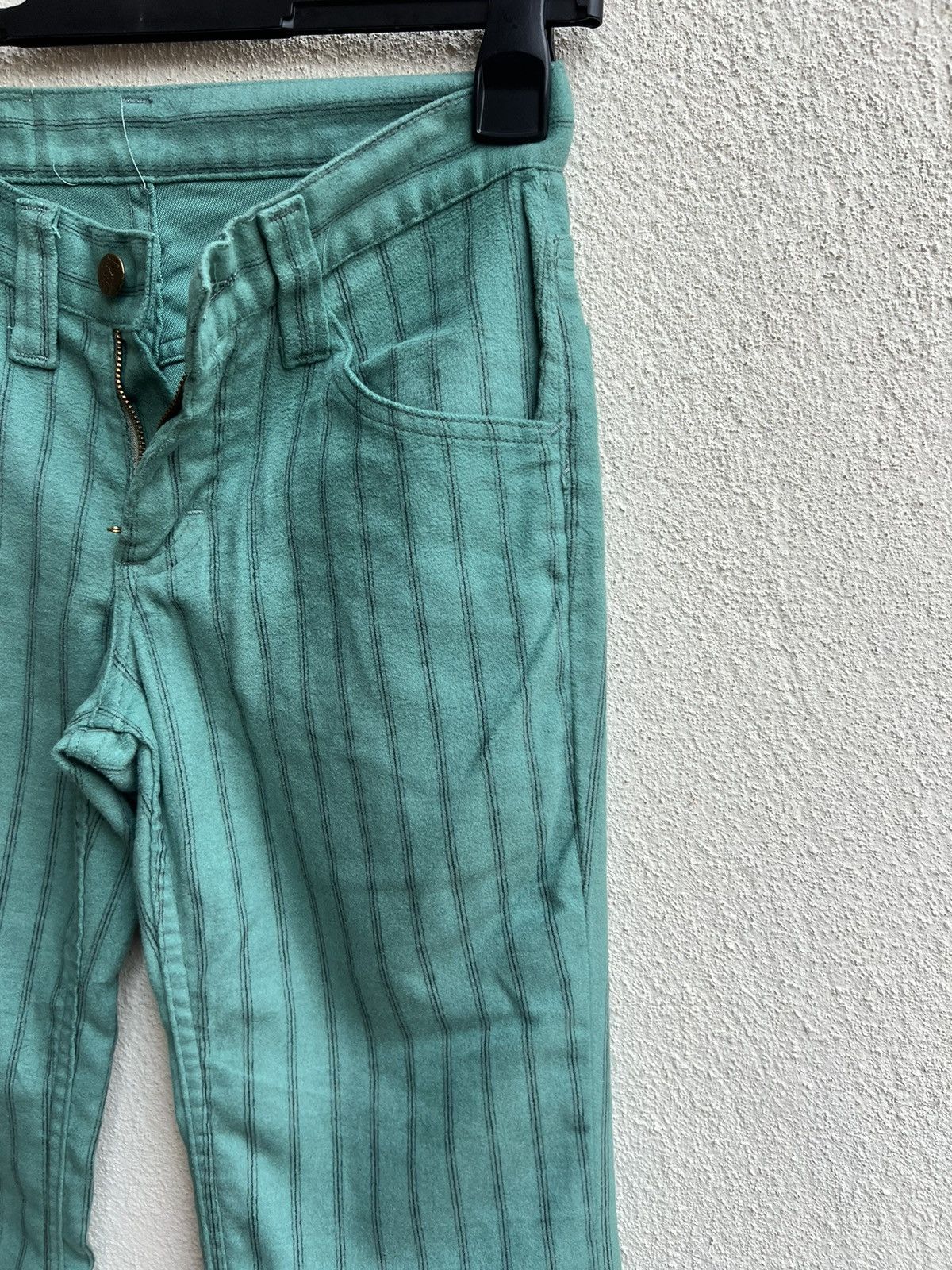 Lee Vintage 70s LEE Usa Suede Cotton Striped Super Flare Pant Size US 27 - 11 Thumbnail