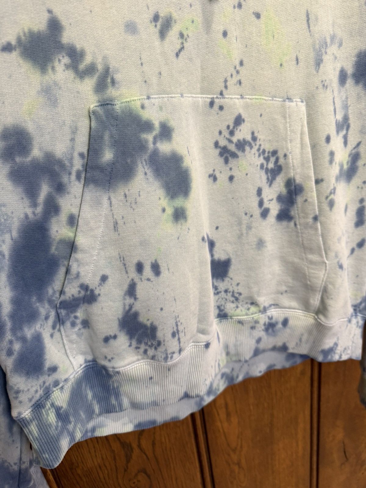Saint Laurent Paris SS19 Saint Laurent rive gauche logo tie dye blue hoodie S Size US S / EU 44-46 / 1 - 10 Thumbnail