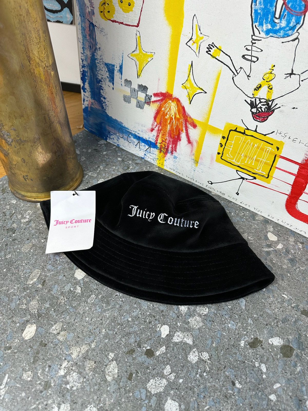 Juicy Couture Juicy Couture Bucket Hat Cap Crown Terry Cloth JC y2k Size ONE SIZE - 3 Thumbnail