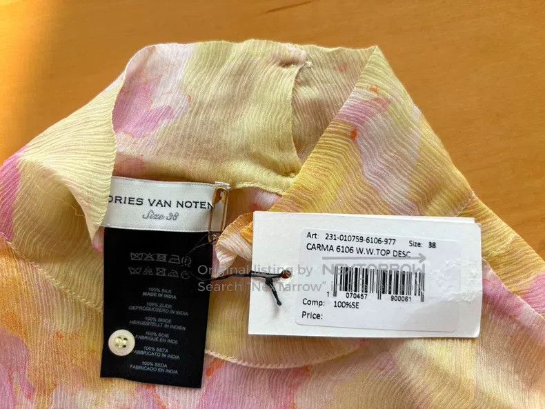 Dries Van Noten Dries Van Noten Fairy-Style Printed Silk Camisole Top Size L / US 10 / IT 46 - 6 Thumbnail