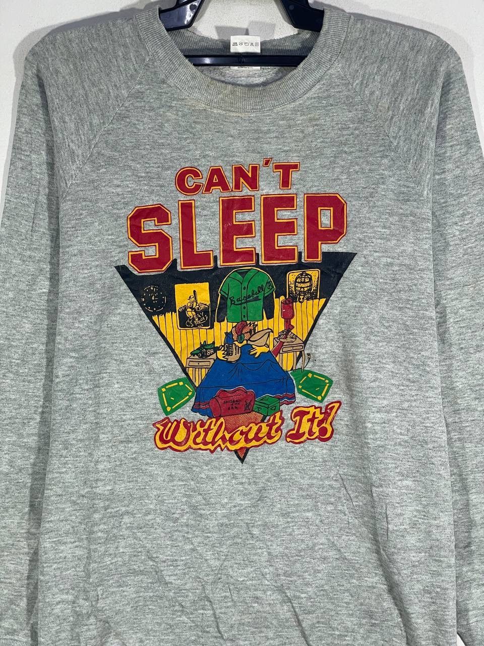 Other Vintage 90s baseball cant sleep without it sweatshirt size L Size US L / EU 52-54 / 3 - 3 Thumbnail