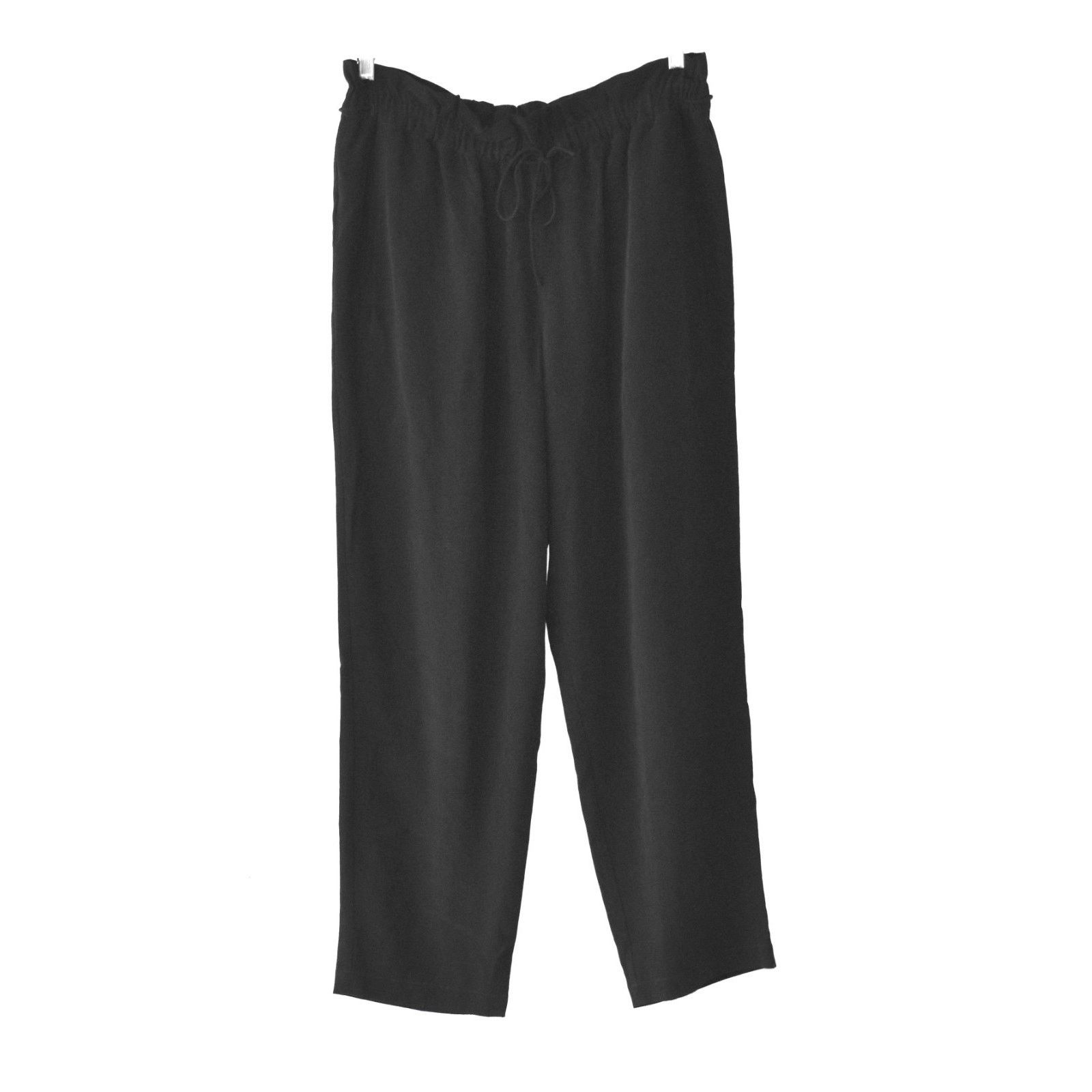 Eileen Fisher EILEEN FISHER Black Tencel Elasticized Waist Pants Size M Size 32" / US 10 / IT 46 - 1 Thumbnail