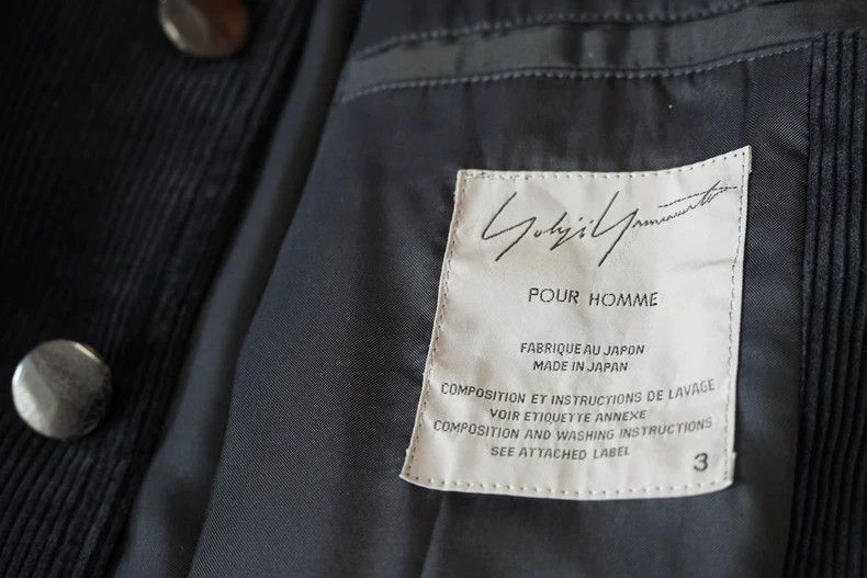 Yohji Yamamoto Yohji Yamamoto03 AW Ripped Agate Corduroy Long Jacket 2503- Size US L / EU 52-54 / 3 - 6 Thumbnail