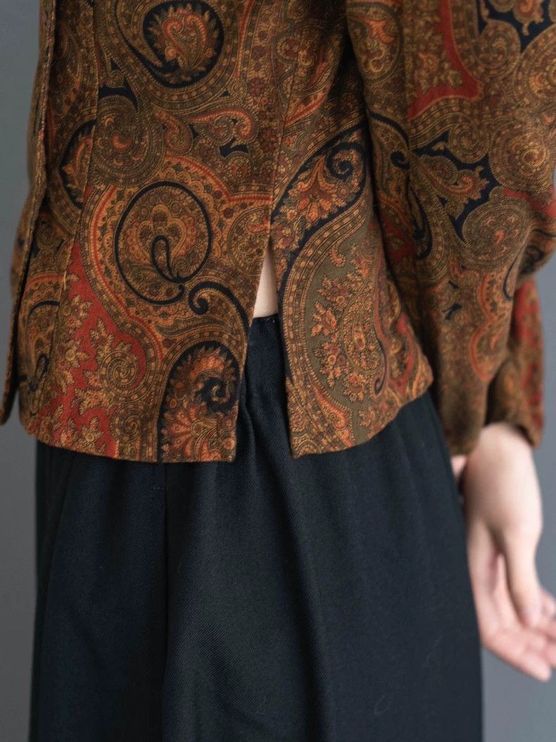 Kenzo KENZO Perspice patterned oblique front jacket vintage Size XS / US 0-2 / IT 36-38 - 7 Thumbnail