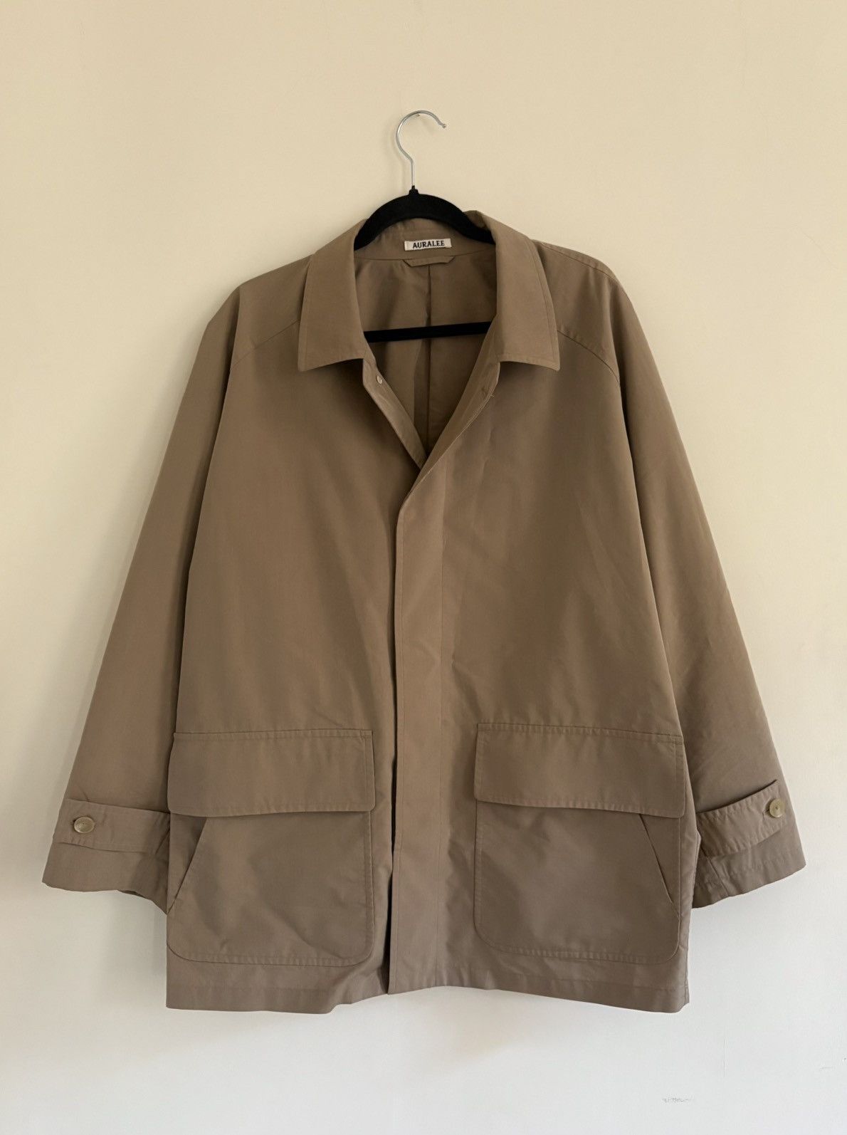 Auralee Double Face Check Zip Blouson | Grailed