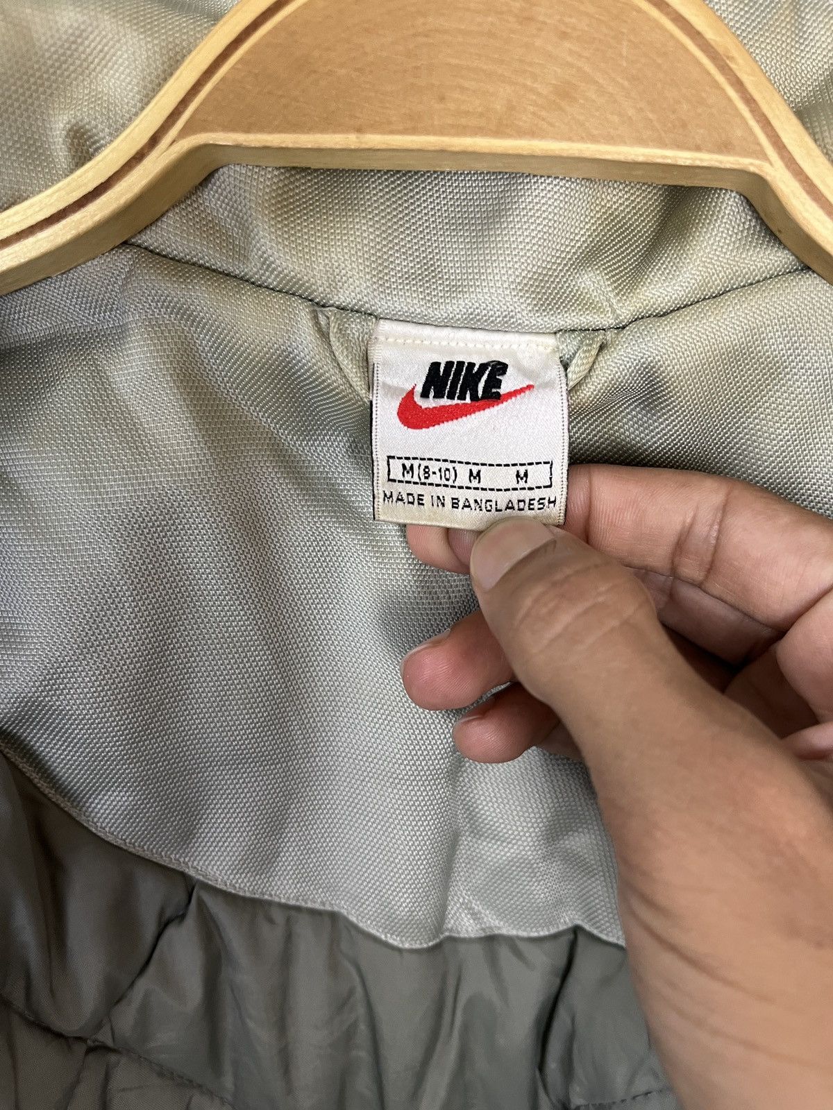 Nike × Vintage Vintage 90s Silver Nike Jacket Size US M / EU 48-50 / 2 - 10 Thumbnail