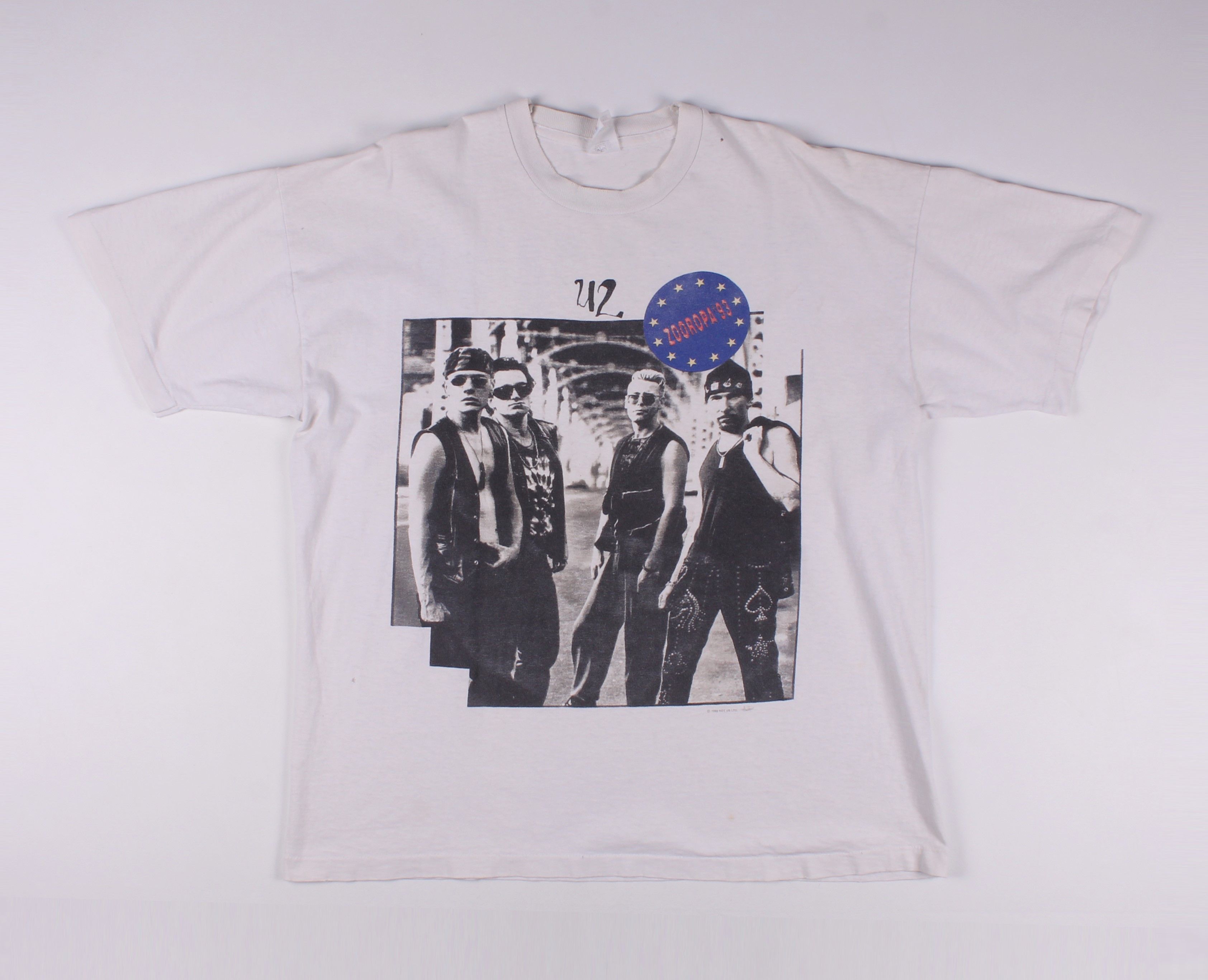 Band Tees × Vintage Vintage U2 1993 Zooropa Tour T-shirt Size US XL / EU 56 / 4 - 1 Thumbnail