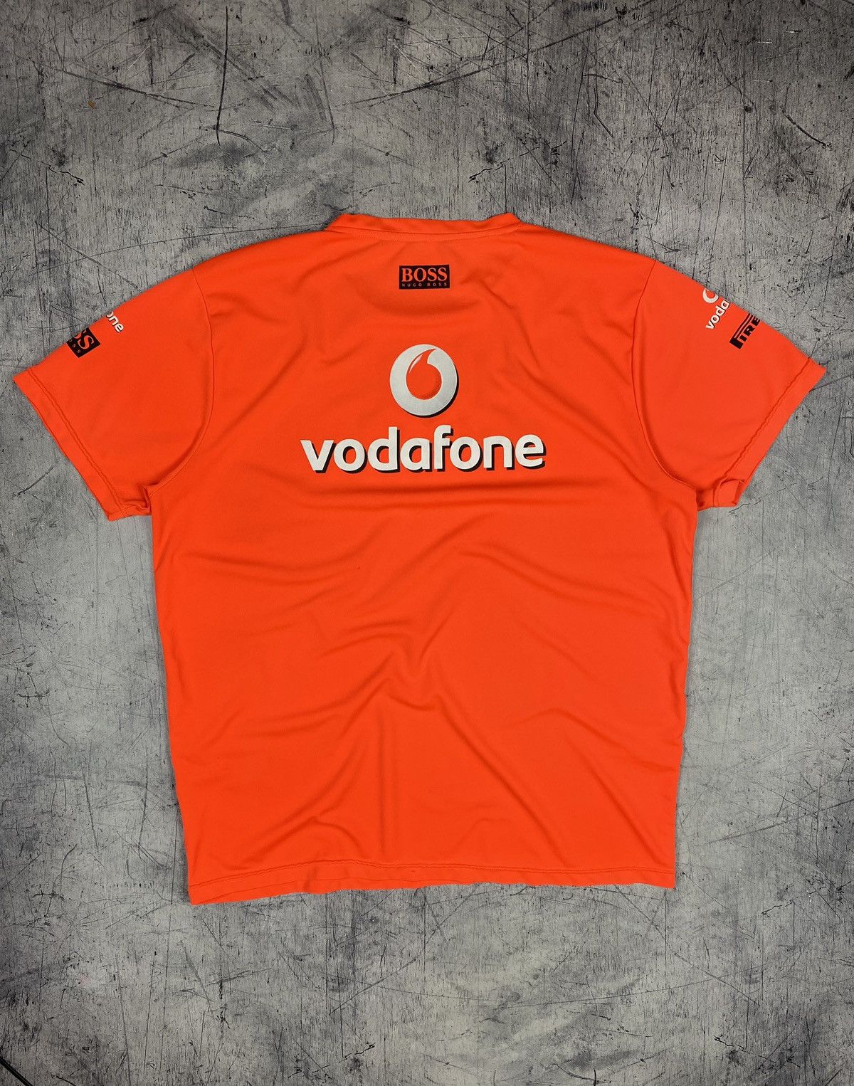 Malcolm McLaren × Mercedes-Benz Racing Vodafone Mclaren Mercedes Boss F1 NASCAR Tee T Shirt Size US XXL / EU 58 / 5 - 9 Thumbnail