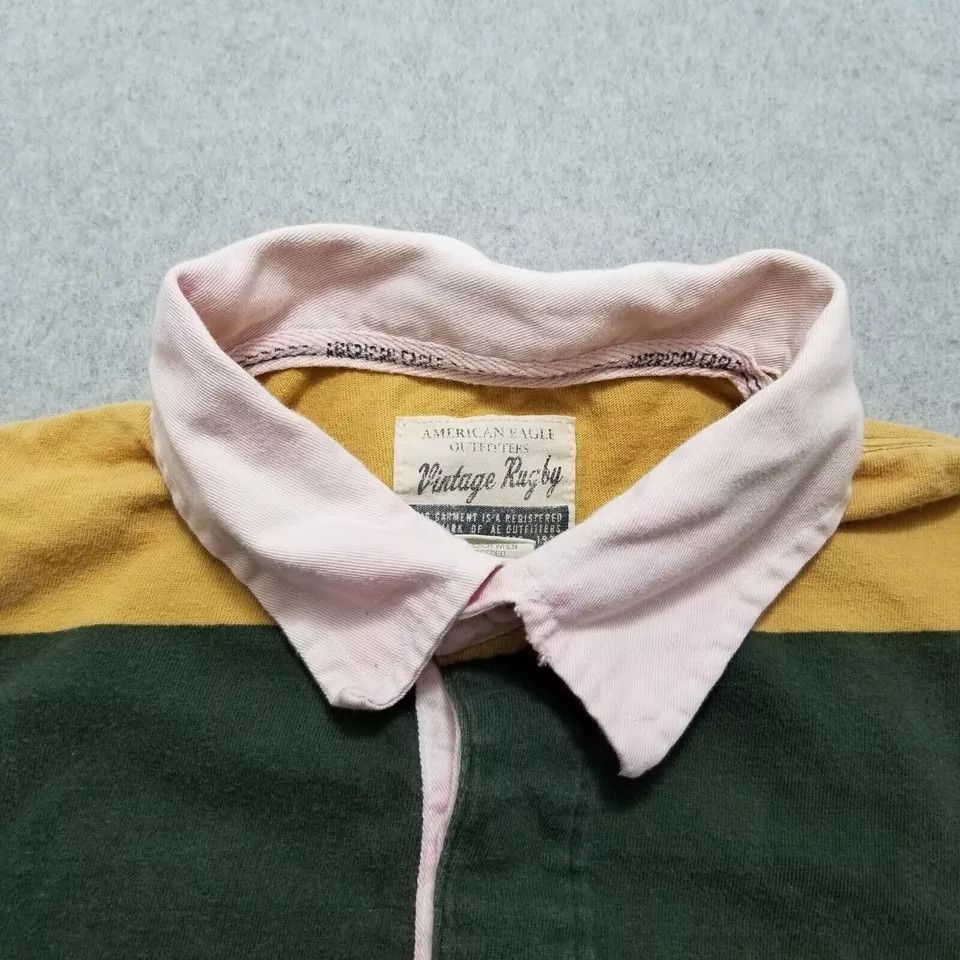 American Eagle Outfitters American Eagle Polo Shirt Mens Small Striped Cotton Size US S / EU 44-46 / 1 - 5 Thumbnail
