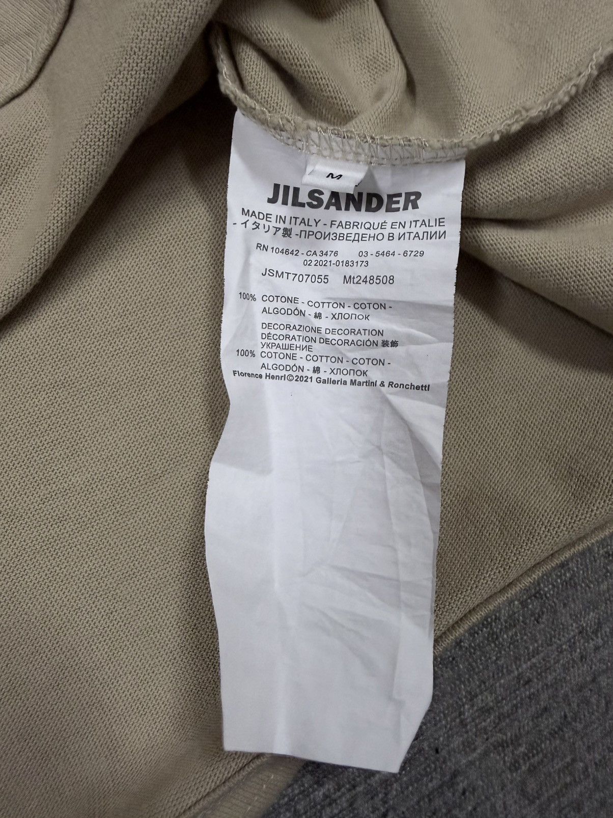 Jil Sander Authentic🌟Jil Sander LongSleeve Beige Tee Size US M / EU 48-50 / 2 - 16 Thumbnail