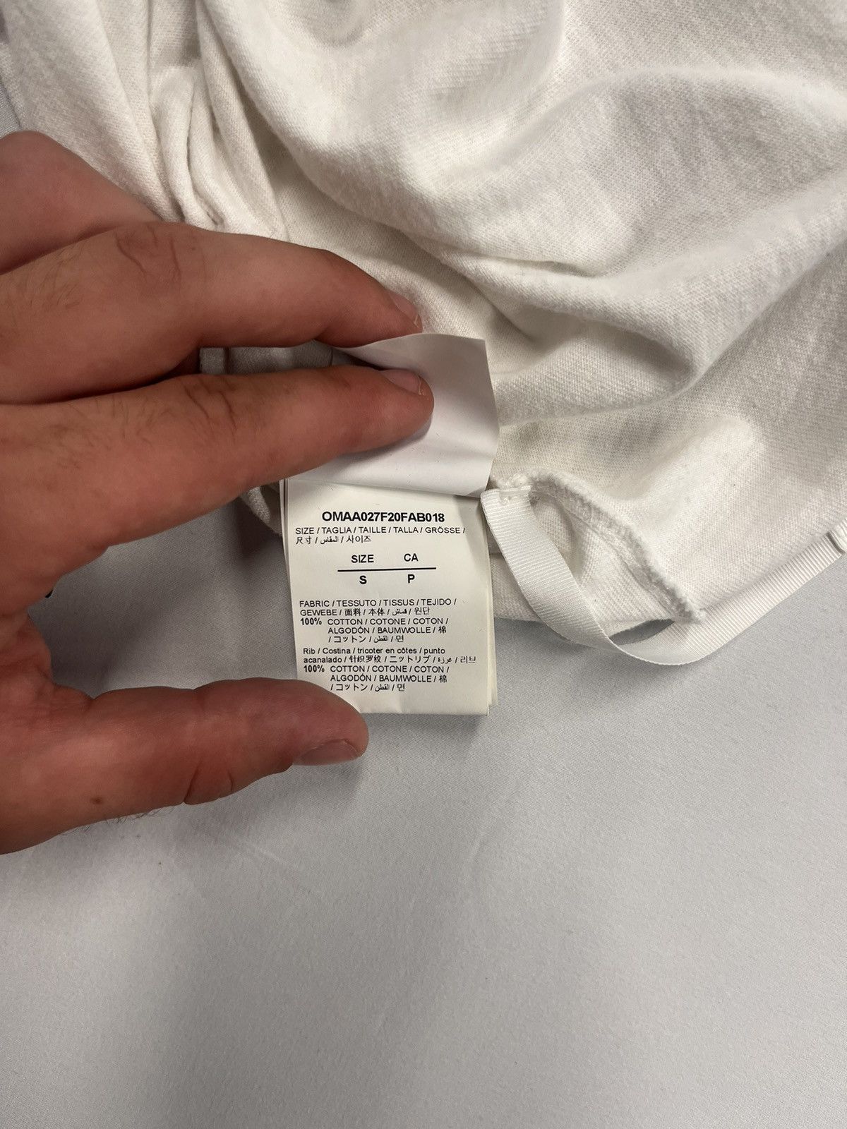 Off-White Off White Blurred Caravaggio T-shirt 'white' Size US S / EU 44-46 / 1 - 7 Thumbnail