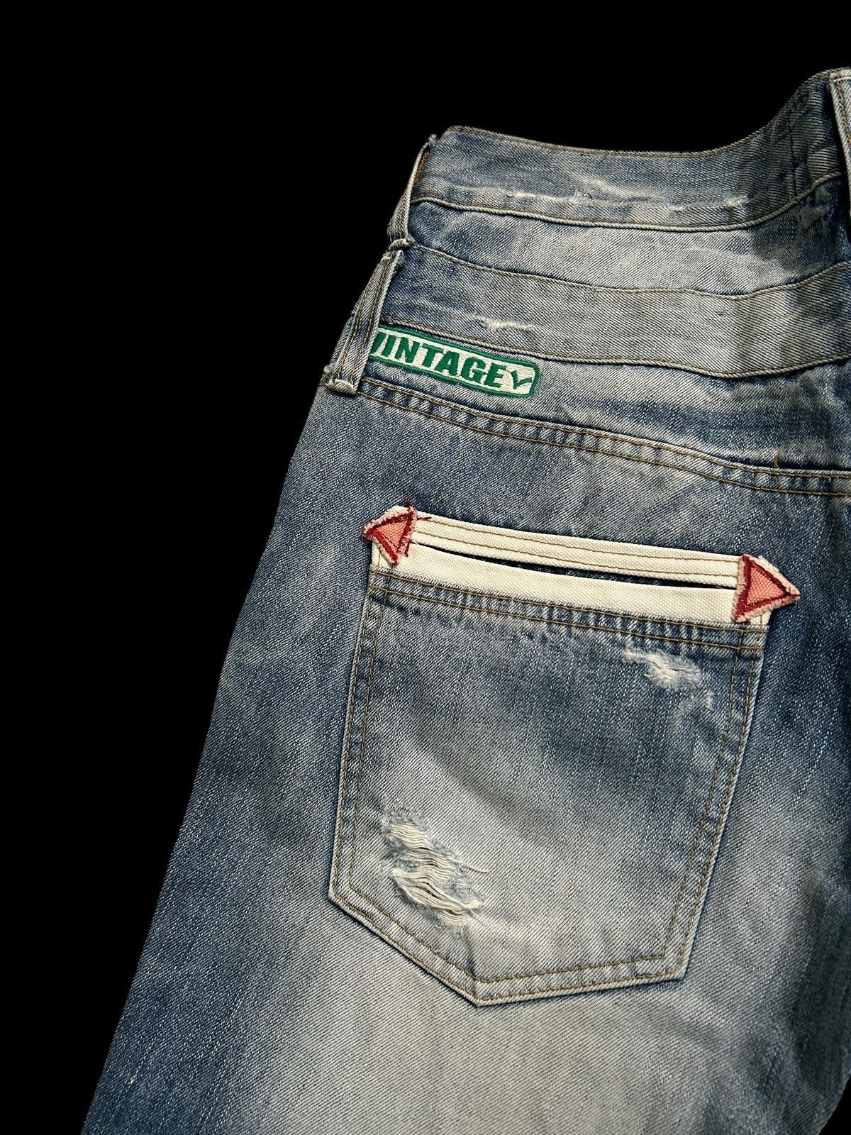 Japanese Brand × Kapital × Vintage Double Waist Lolita Japanese Punk Style Denim Jeans Size US 32 / EU 48 - 6 Thumbnail