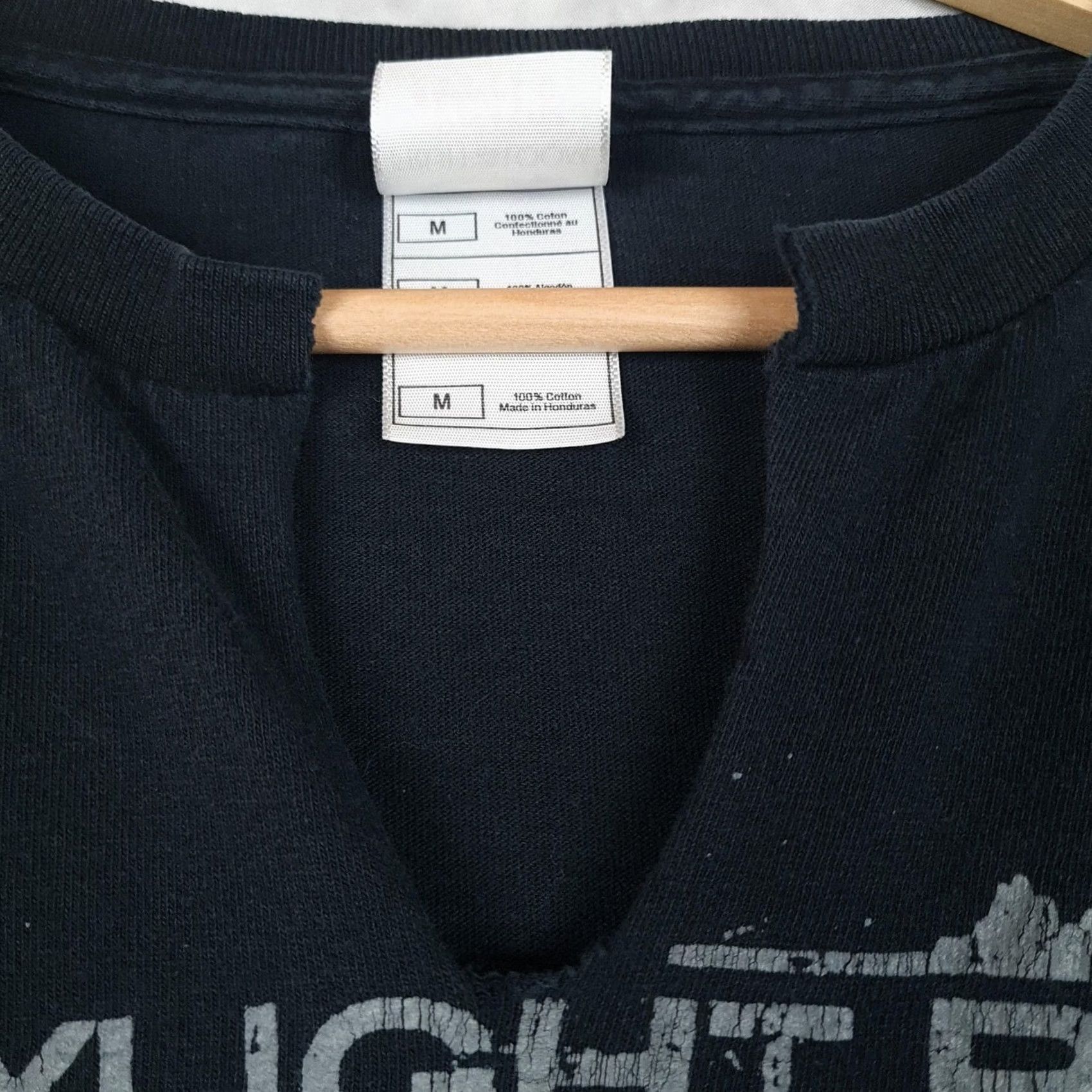 Fruit Of The Loom VINTAGE Straylight Run Mens M Black Graphic Print Long Sleeve Crew Neck Shirt Size US M / EU 48-50 / 2 - 3 Thumbnail