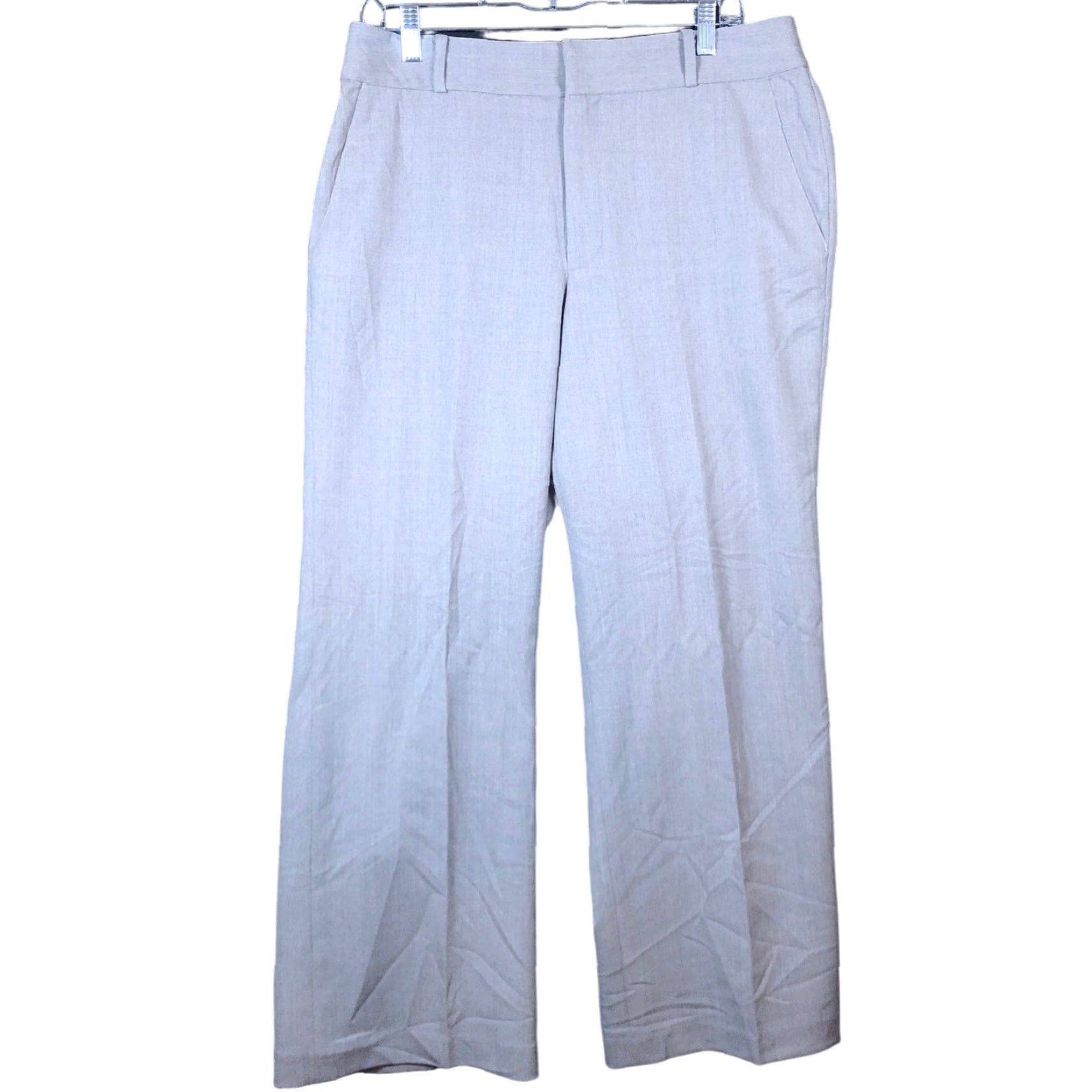 Ralph Lauren Ralph Lauren Womens Pants Gray Wool Blend Wide Loose Fit Professional Stretch 12 Size 24" / US 00 / IT 34 - 2 Thumbnail
