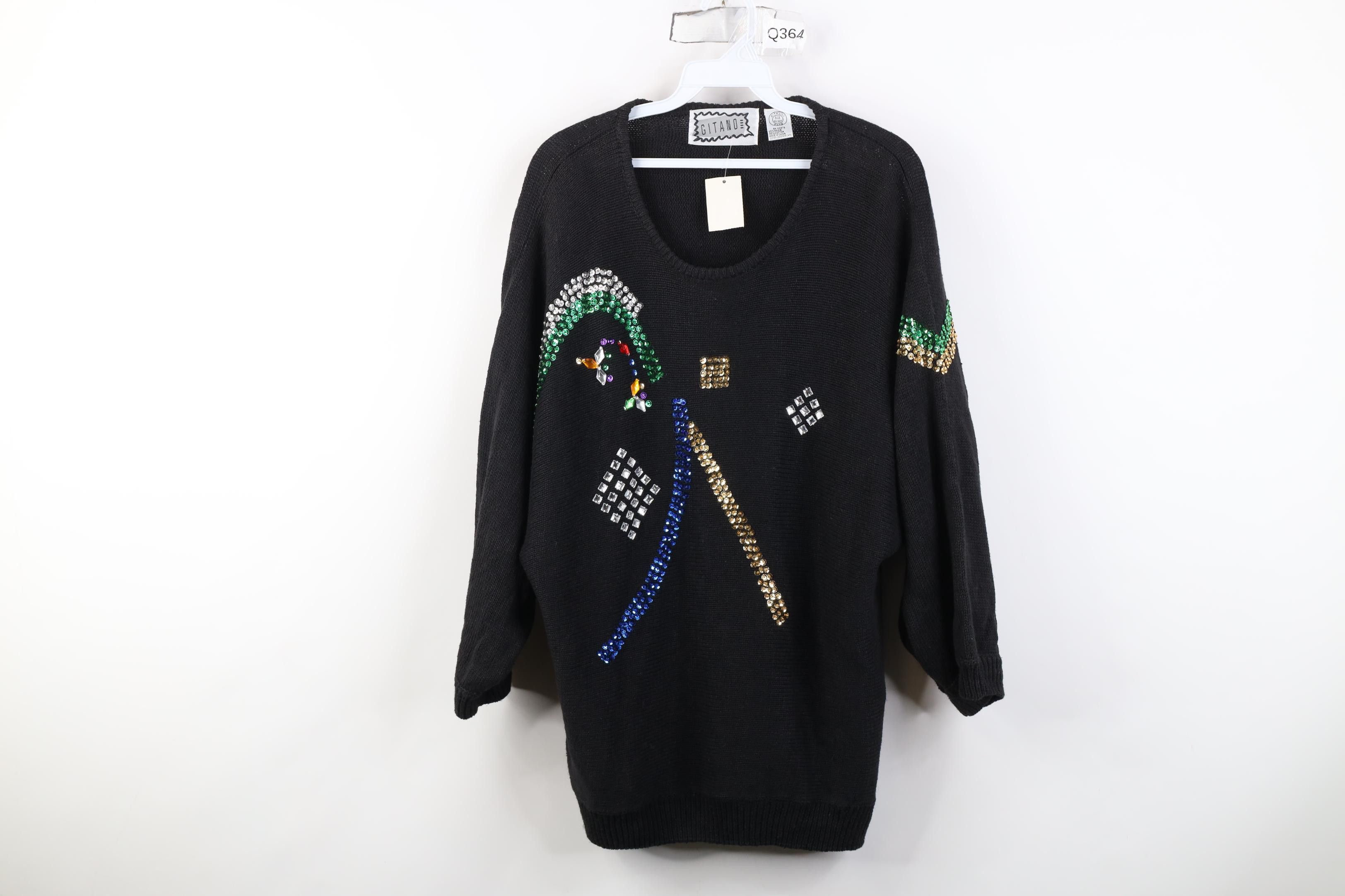 Vintage Deadstock Vintage 80s 90s Streetwear 3/4 Sleeve Sweater Size 3XL / US 20-22 - 1 Thumbnail