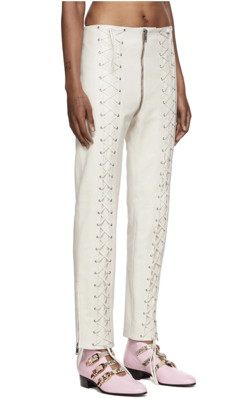 Gucci Gucci Lace-Up Leather Pants Size US 28 / EU 44 - 13 Thumbnail