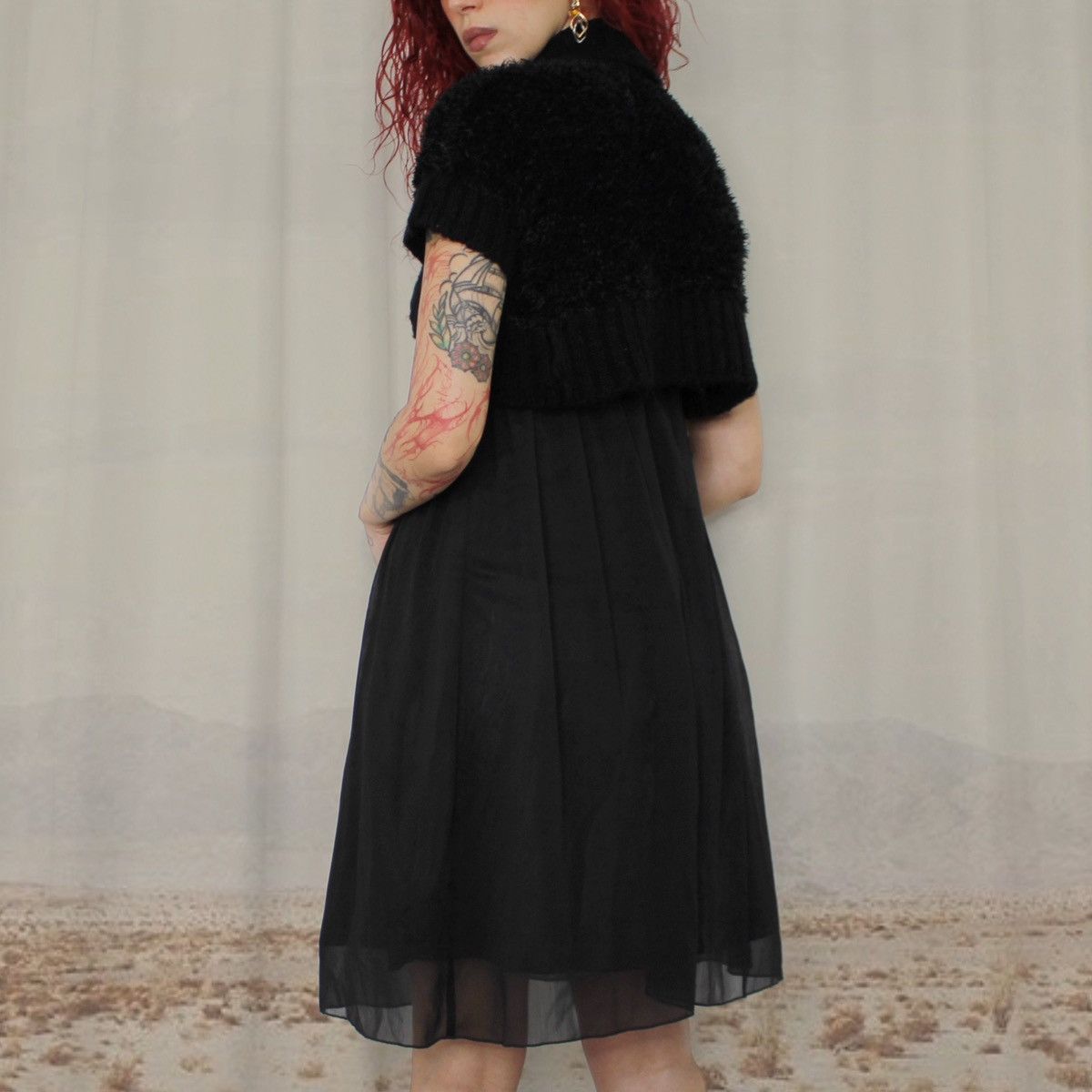 Other 🐈‍⬛BLACK FURRY BOLERO🐈‍⬛ Size ONE SIZE - 3 Thumbnail
