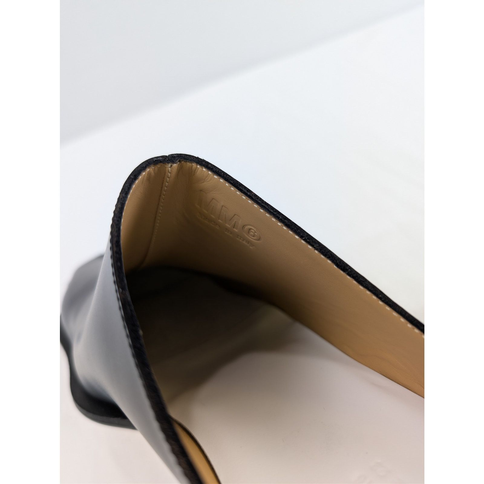 Maison Margiela o1rshd1 MM6 Maison Margiela Leather Mules Sandals Slippers Size US 11 / EU 44 - 14 Thumbnail