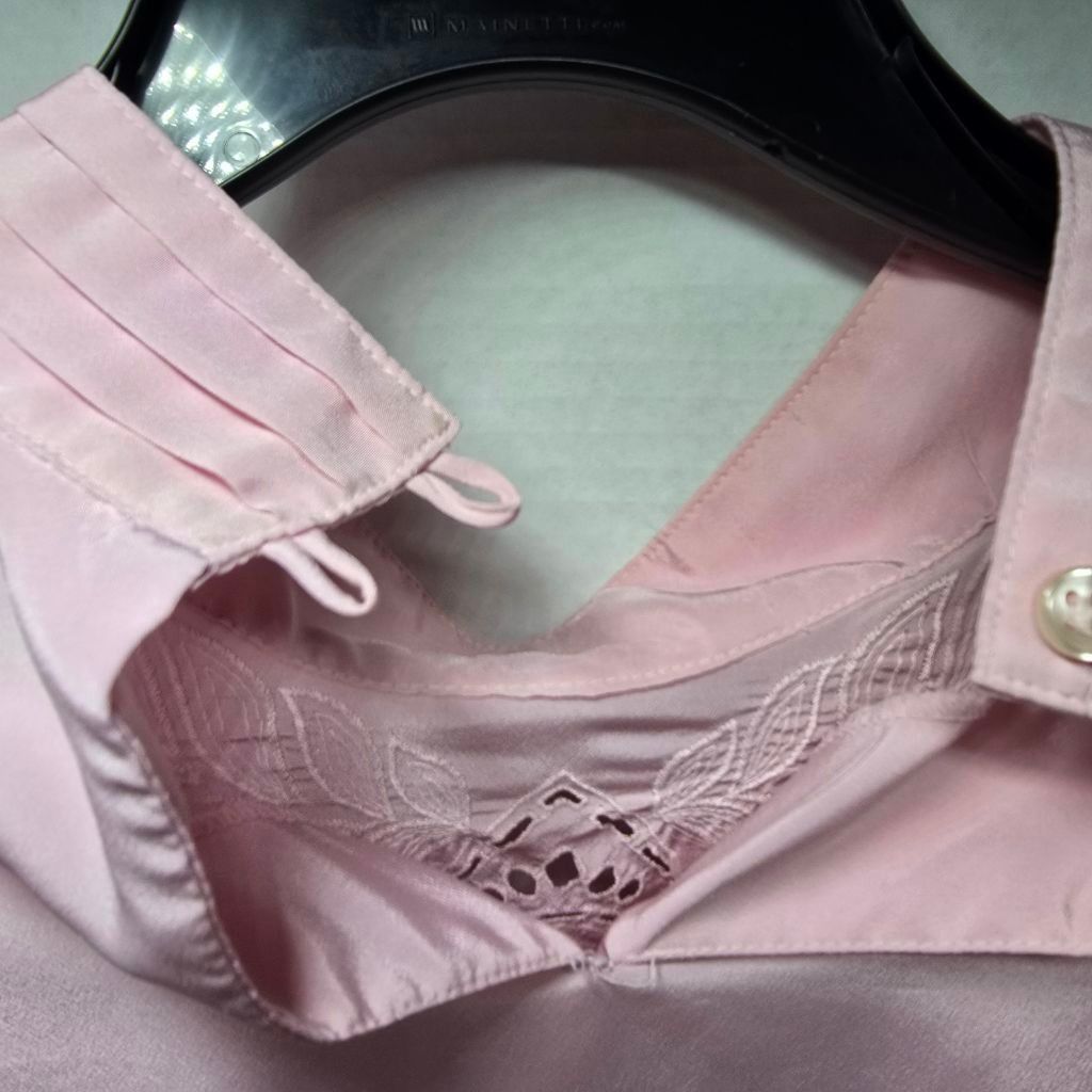United Colors Of Benetton Women's Units Pink Blouse with Embroidery - Size 16 Size XXL / US 16-18 / IT 52-54 - 8 Thumbnail