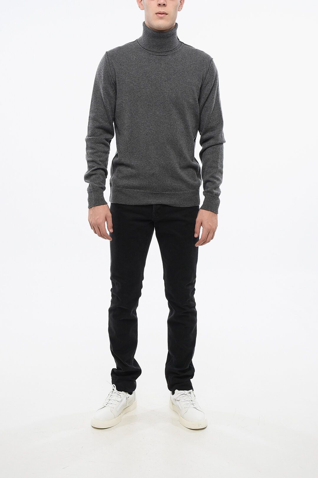 Maison Margiela og1mm0825 Cashmere Turtleneck Sweater in Grey Size US XL / EU 56 / 4 - 4 Thumbnail