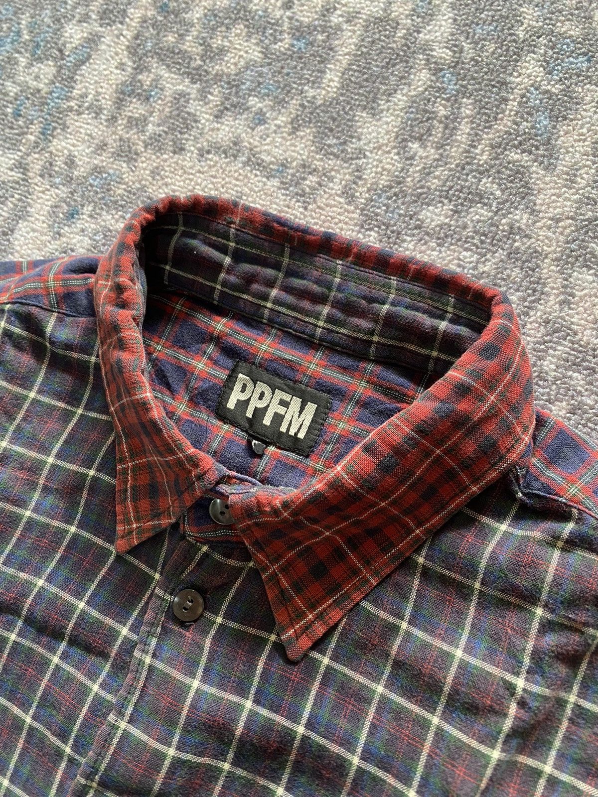 Japanese Brand × PPFM PPFM Plaid Button Junya Watanabe Style Size US M / EU 48-50 / 2 - 5 Thumbnail