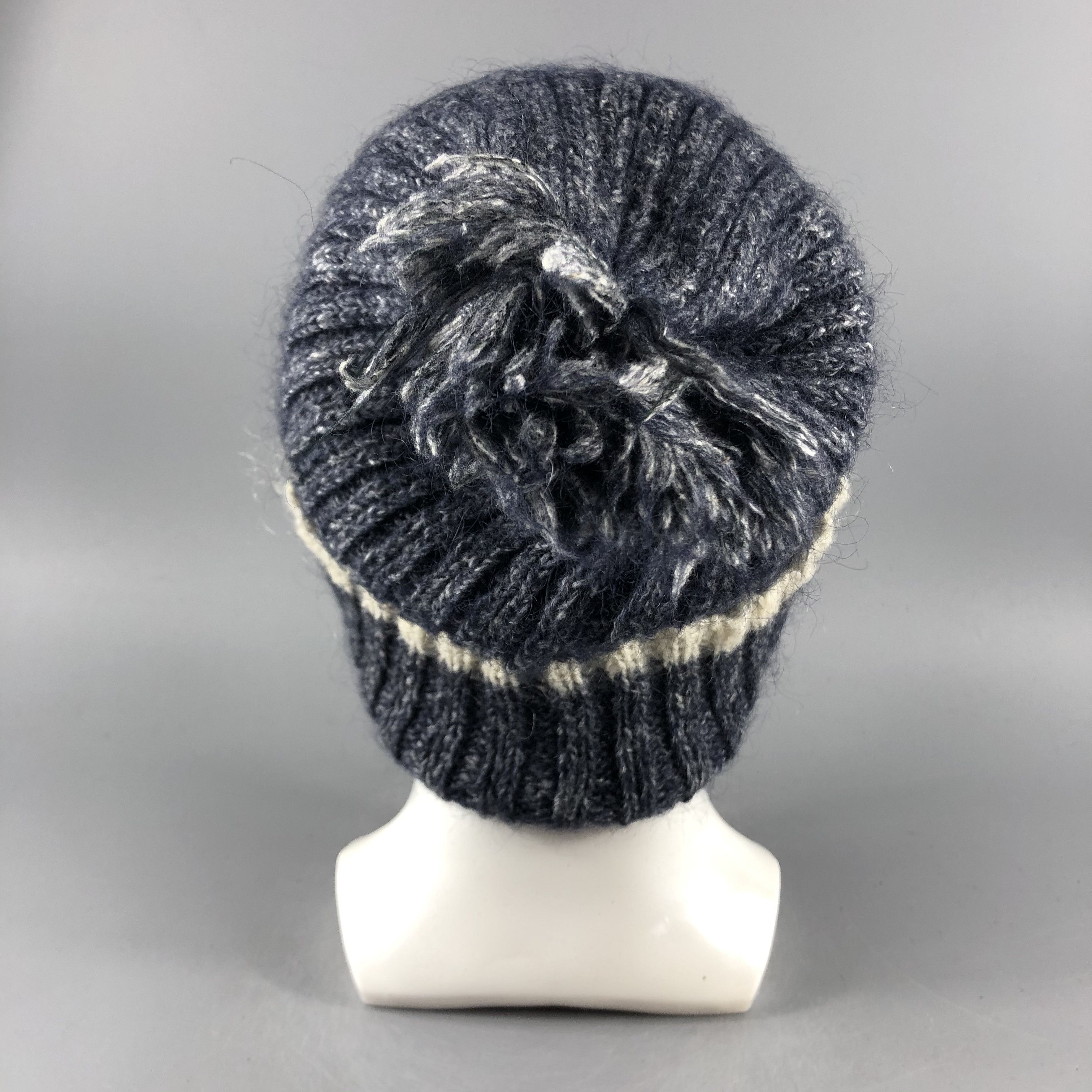 Other × Vintage Tout A Coup Ribbed Beanie Snow Hat Snow Cap -D735 Size ONE SIZE - 2 Thumbnail
