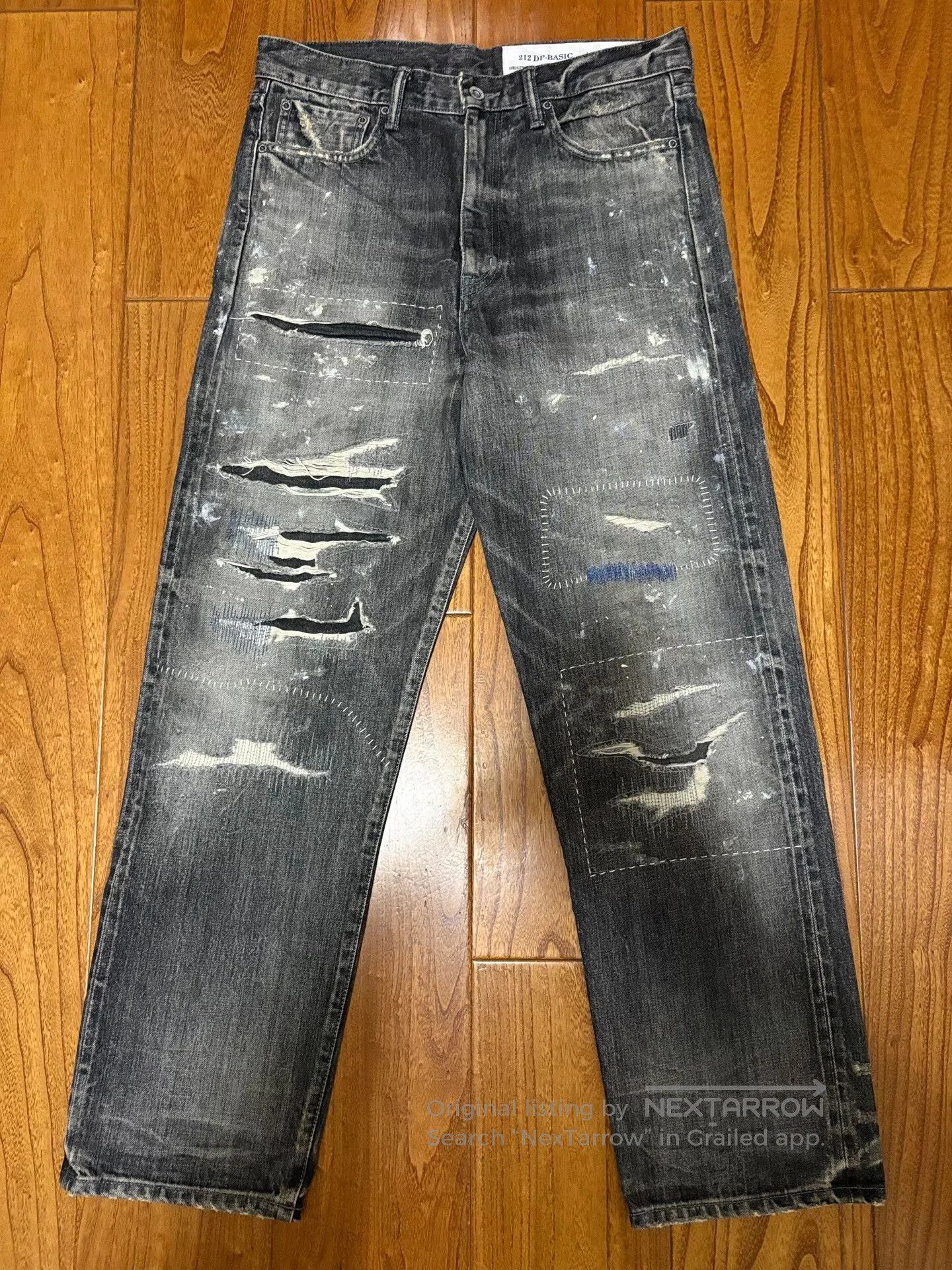 Neighborhood neighborhood scratch savage denim pants. Size US 40 / EU 56 - 1 Thumbnail