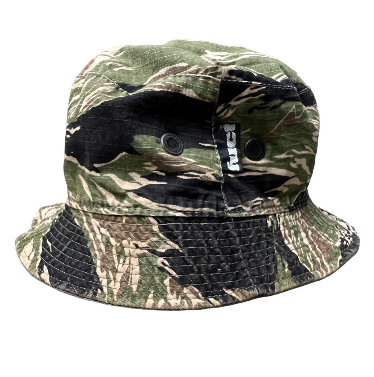 FUCT × Vintage Fuct 90s Reversible Bucket Hat Tiger Stripe (RARE) Size ONE SIZE - 4 Thumbnail