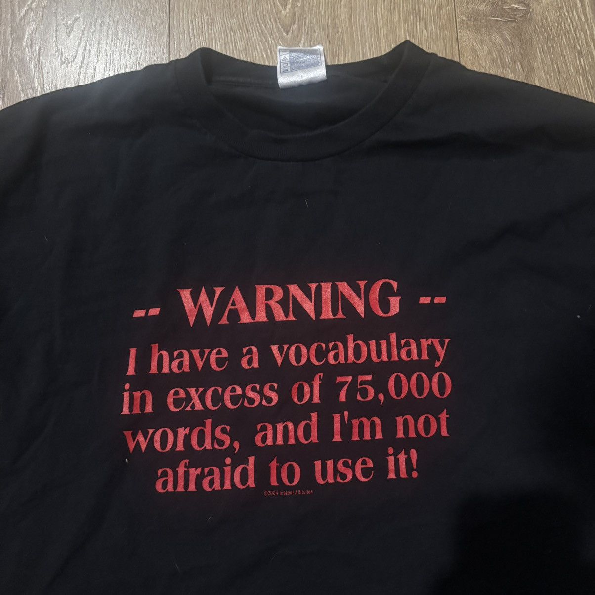 AAA Vintage 2004 Vocabulary Comedy Humor Funny T Shirt Size US XL / EU 56 / 4 - 1 Thumbnail
