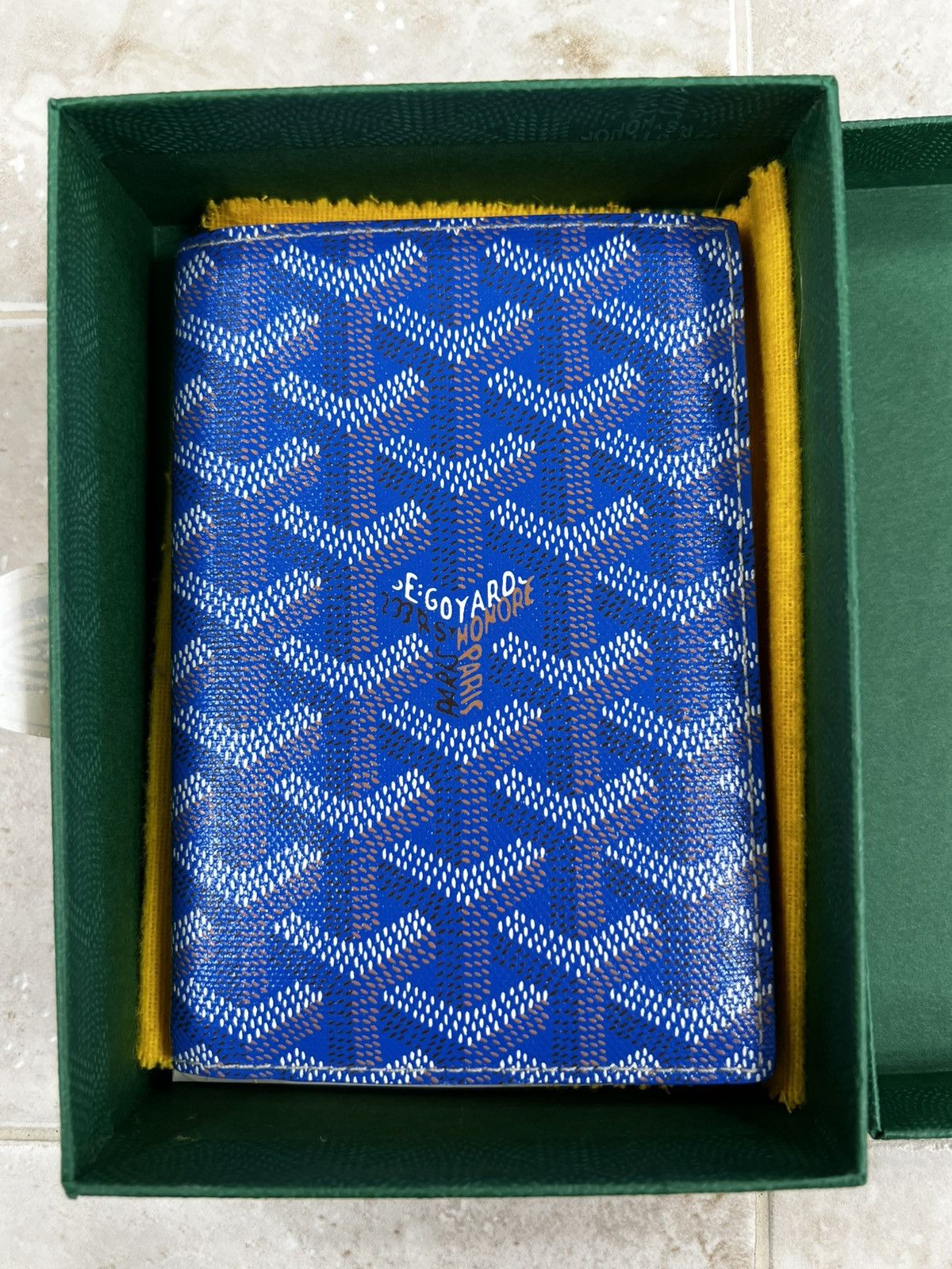 Goyard Goyard Grenelle Passport Cover Sky Blue Size ONE SIZE - 8 Thumbnail