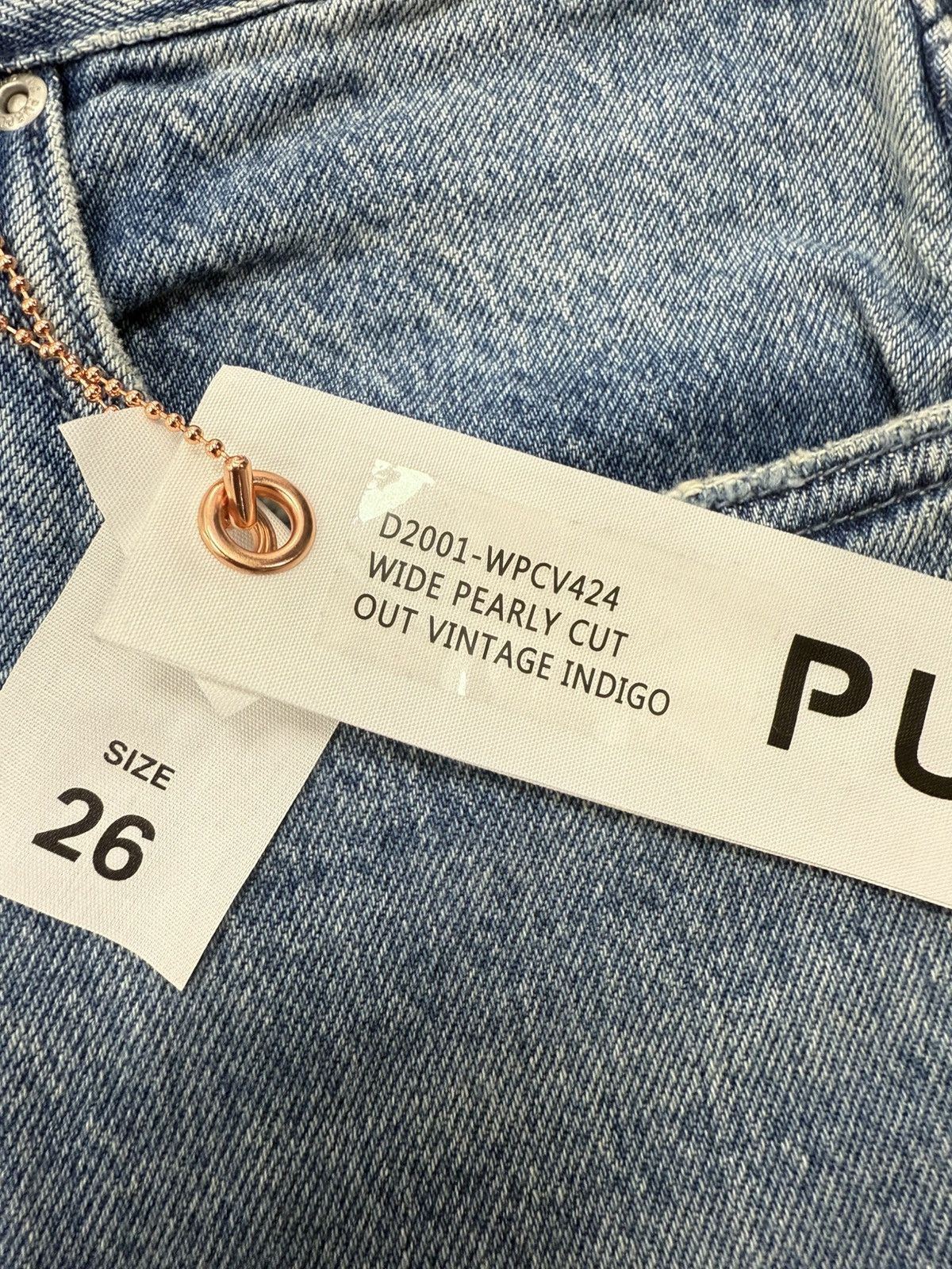 Other Purple Brand Wide Pearly Cut Jeans Size 26" / US 2 / IT 38 - 3 Thumbnail