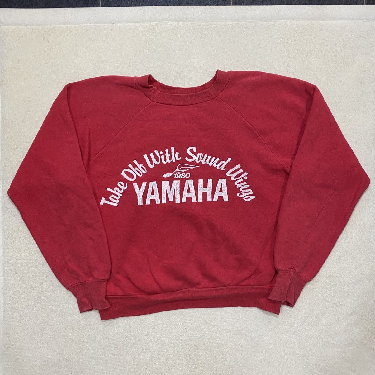 Japanese Brand × Vintage × Yamaha Vintage 1980 YAMAHA Cropped Sweatshirt Size US M / EU 48-50 / 2 - 1 Thumbnail