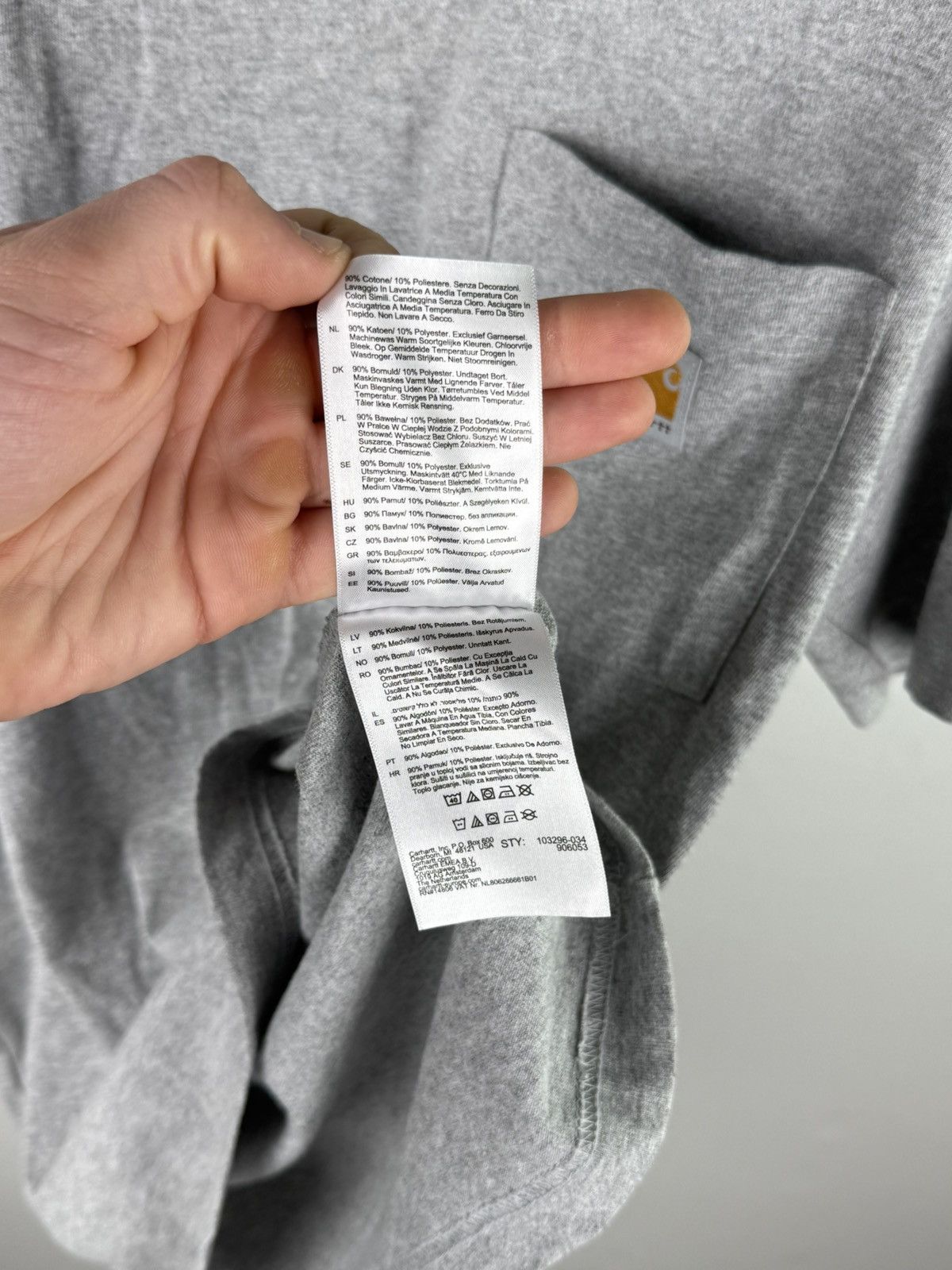 Carhartt Wip Carhartt “Built to Grind” Heavyweight Tee – Grey Steez Size US S / EU 44-46 / 1 - 6 Thumbnail