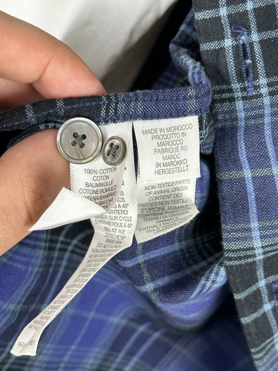 Paul Smith Paul Smith Casual Blue Check Designer Shirt Size M Size US M / EU 48-50 / 2 - 6 Thumbnail