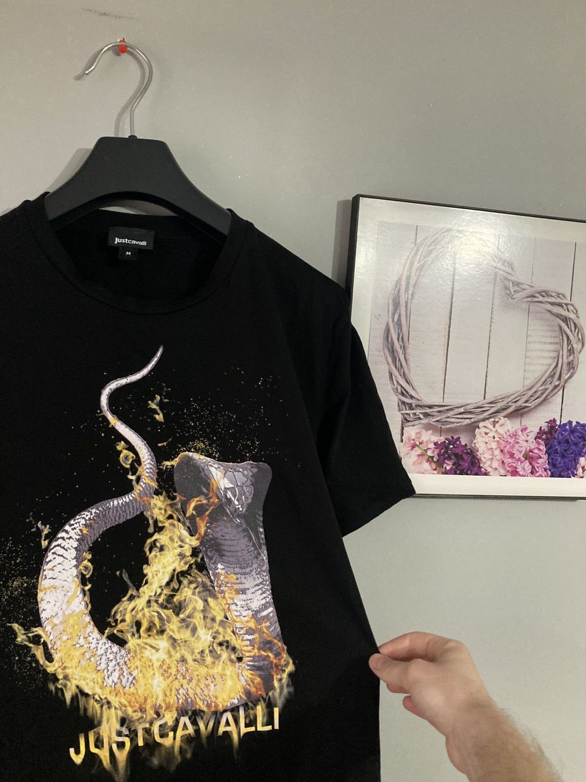 Just Cavalli × Roberto Cavalli Roberto Just cavalli flame tee tshirt M y2k drip old money Size US M / EU 48-50 / 2 - 5 Thumbnail
