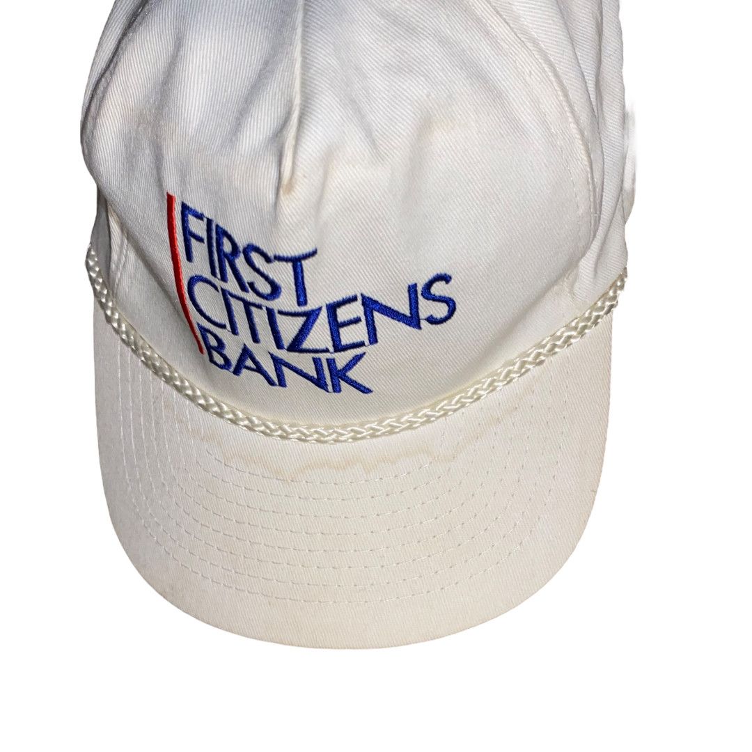 Vintage 🏁 First Citizen's Bank Vintage Snapback Hat 🏁 Size ONE SIZE - 3 Thumbnail