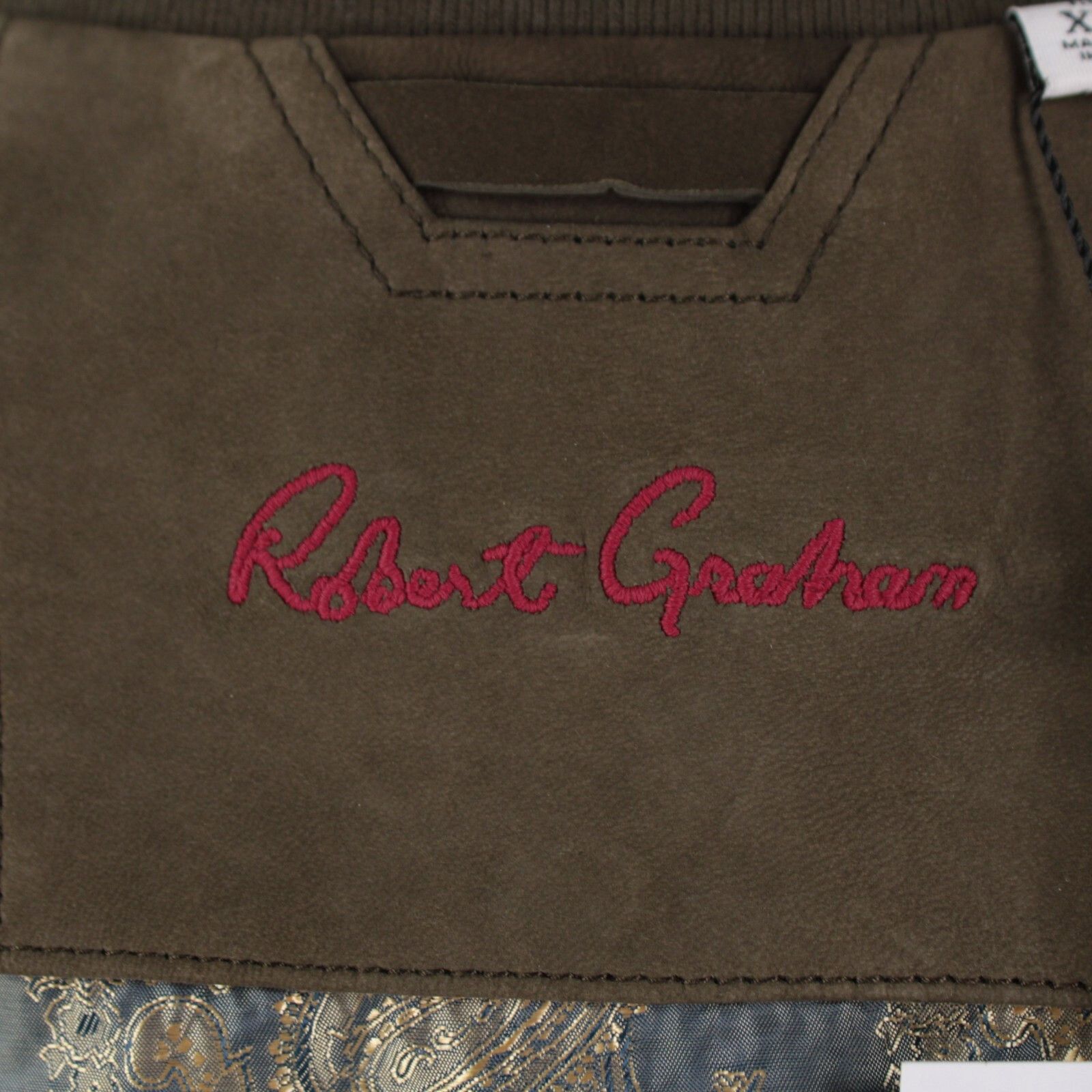 Robert Graham Robert Graham Jacket Size XL US In Green Suede Size US XL / EU 56 / 4 - 7 Thumbnail