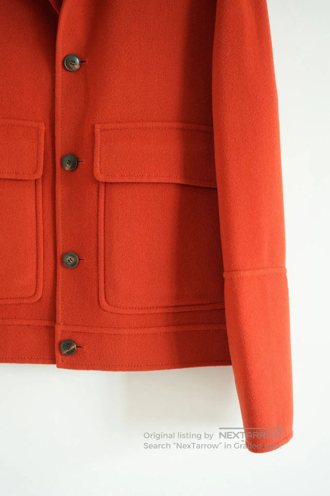 AMI Ami Orange Double Pocket Wool Jacket. Size US M / EU 48-50 / 2 - 5 Thumbnail