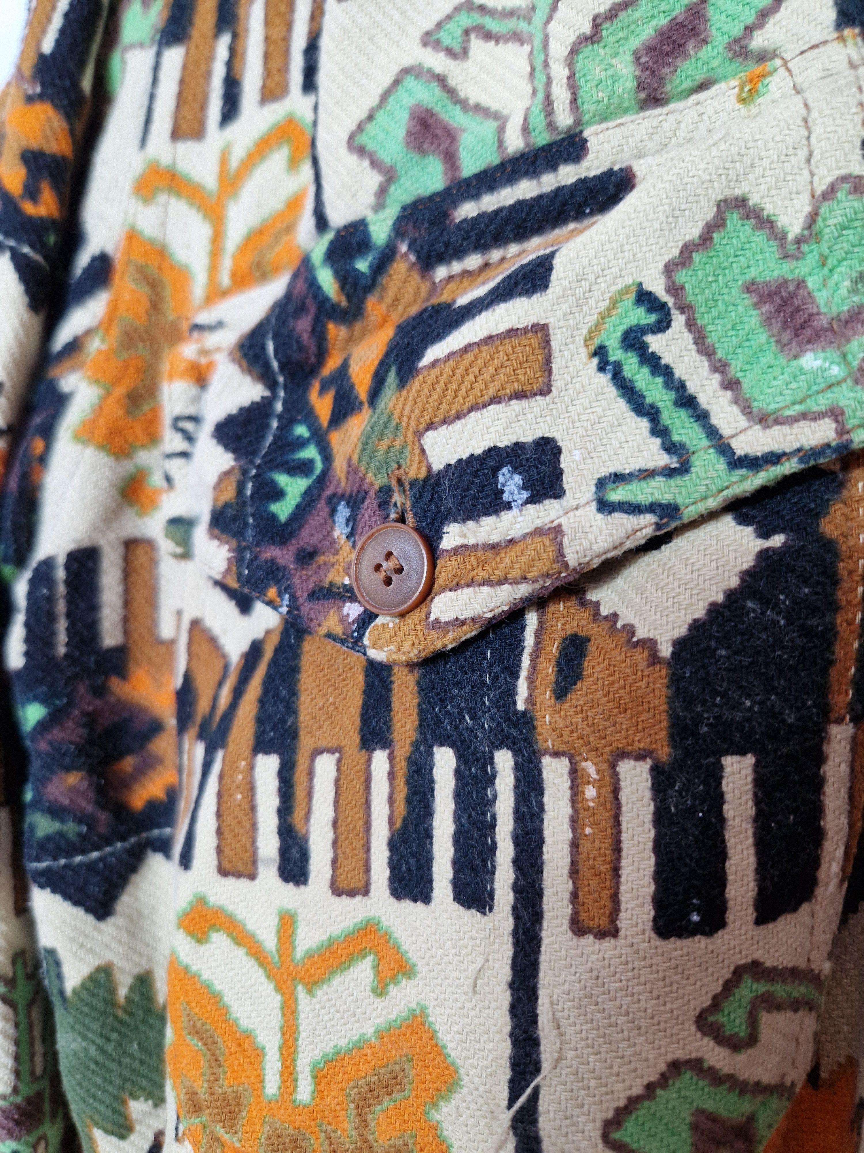 Japanese Brand × Vintage vintage abstract shirt Size US L / EU 52-54 / 3 - 6 Thumbnail