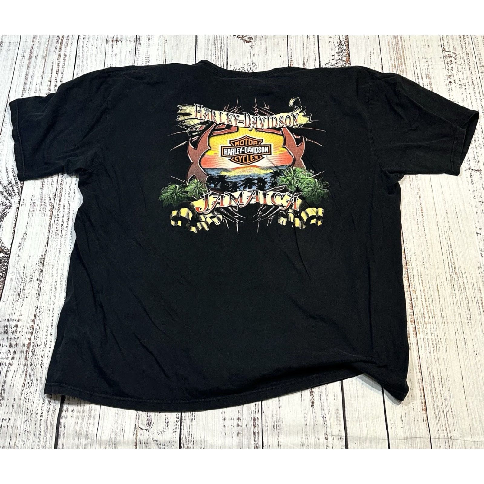 Harley Davidson Harley-Davidson Jamaica Island Graphic Biker Tee Men's 3XL Shirt Size US XXL / EU 58 / 5 - 7 Thumbnail