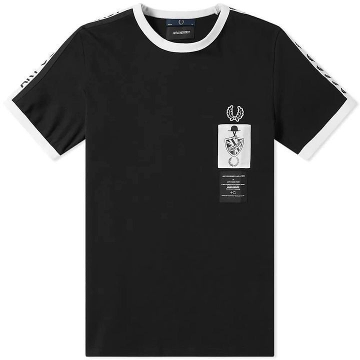 FRED PERRY X ART COMES FIRST RINGER TEE Taped Ringer tee new