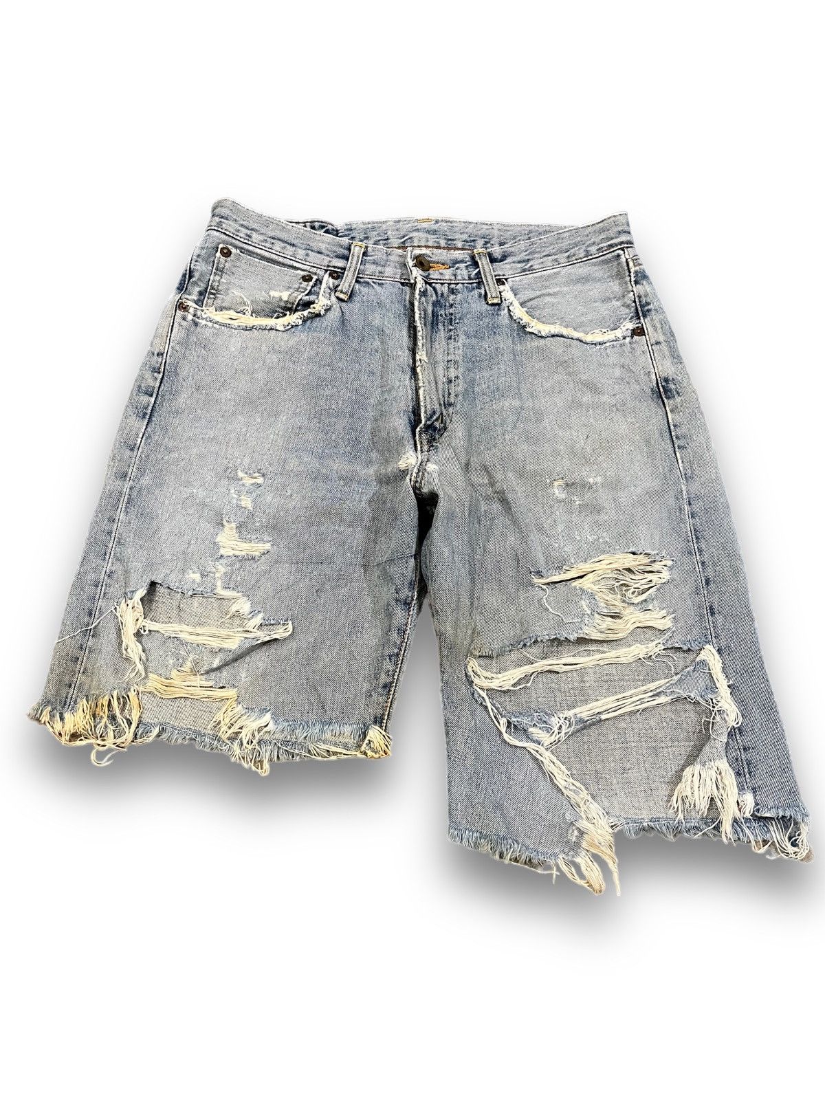 Edwin × Japanese Brand × Vintage Vintage Edwin 505X Selvedge Short Denim Size US 32 / EU 48 - 1 Thumbnail