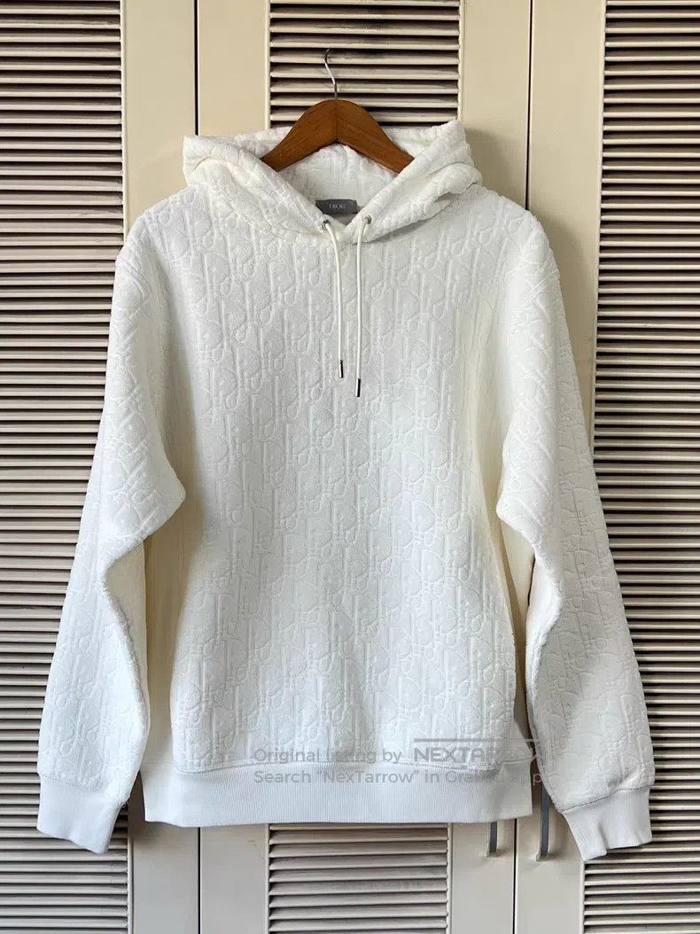 Dior Dior White towel hooded sweatshirt Size US L / EU 52-54 / 3 - 1 Thumbnail