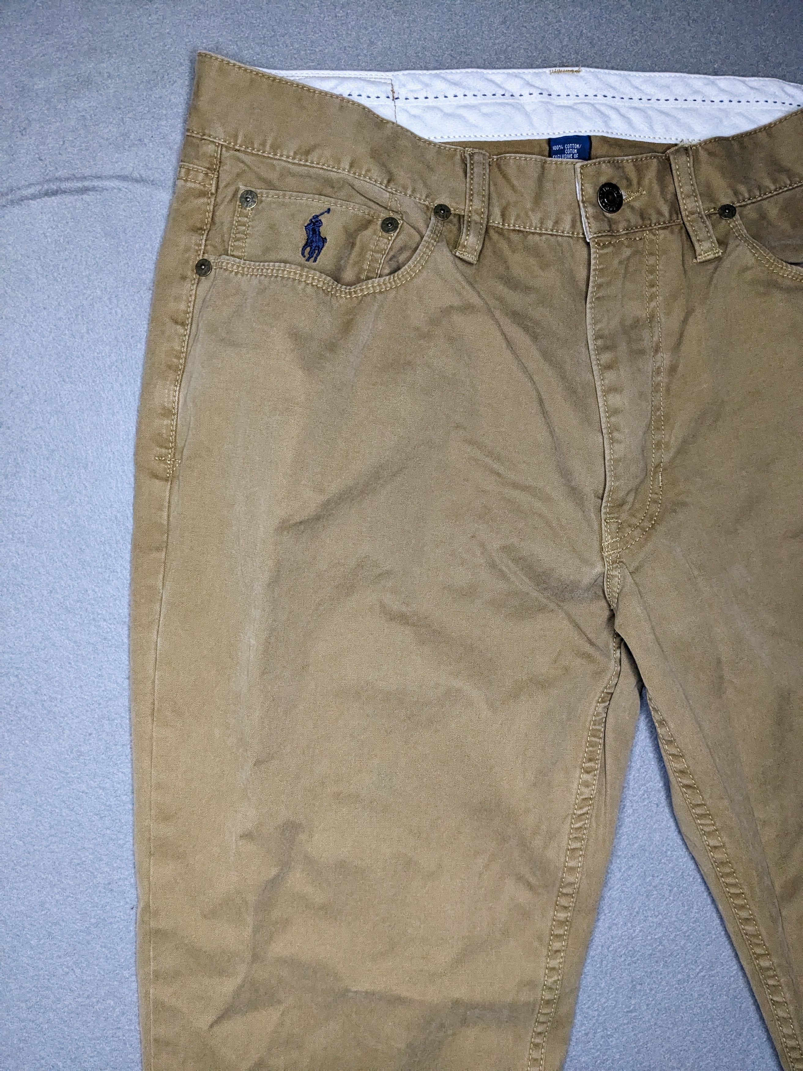 Polo Ralph Lauren Polo Ralph Lauren Dungaree Pants 34x30 Straight Small Pony Size US 34 / EU 50 - 6 Thumbnail