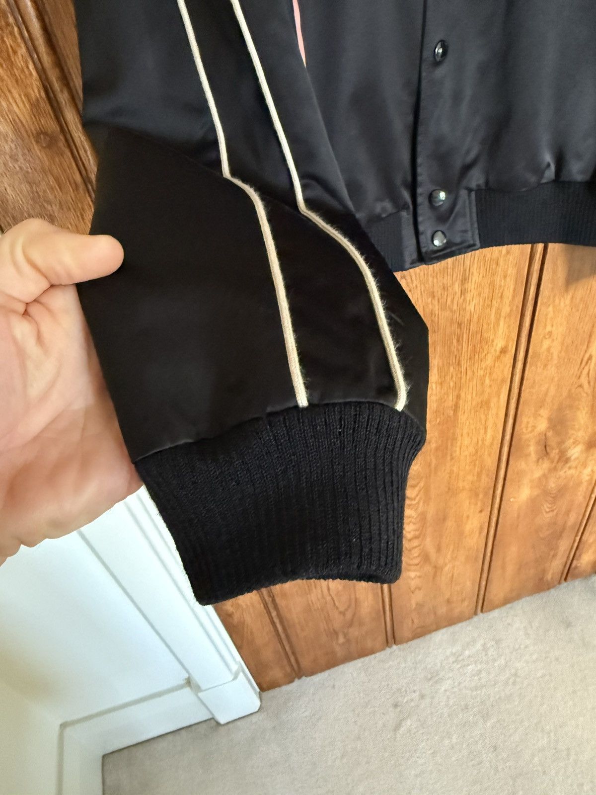 Saint Laurent Paris SS20 Saint Laurent YSL black teddy logo jacket 48 grail star Size US M / EU 48-50 / 2 - 13 Thumbnail