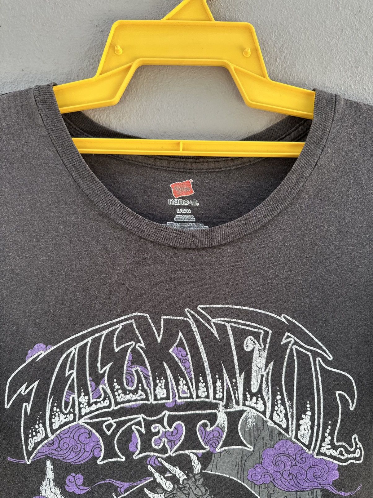 Band Tees Thrashed Y2K Telekinetic Yeti Stoner Rock Sun Faded Grunge T Size US L / EU 52-54 / 3 - 4 Thumbnail